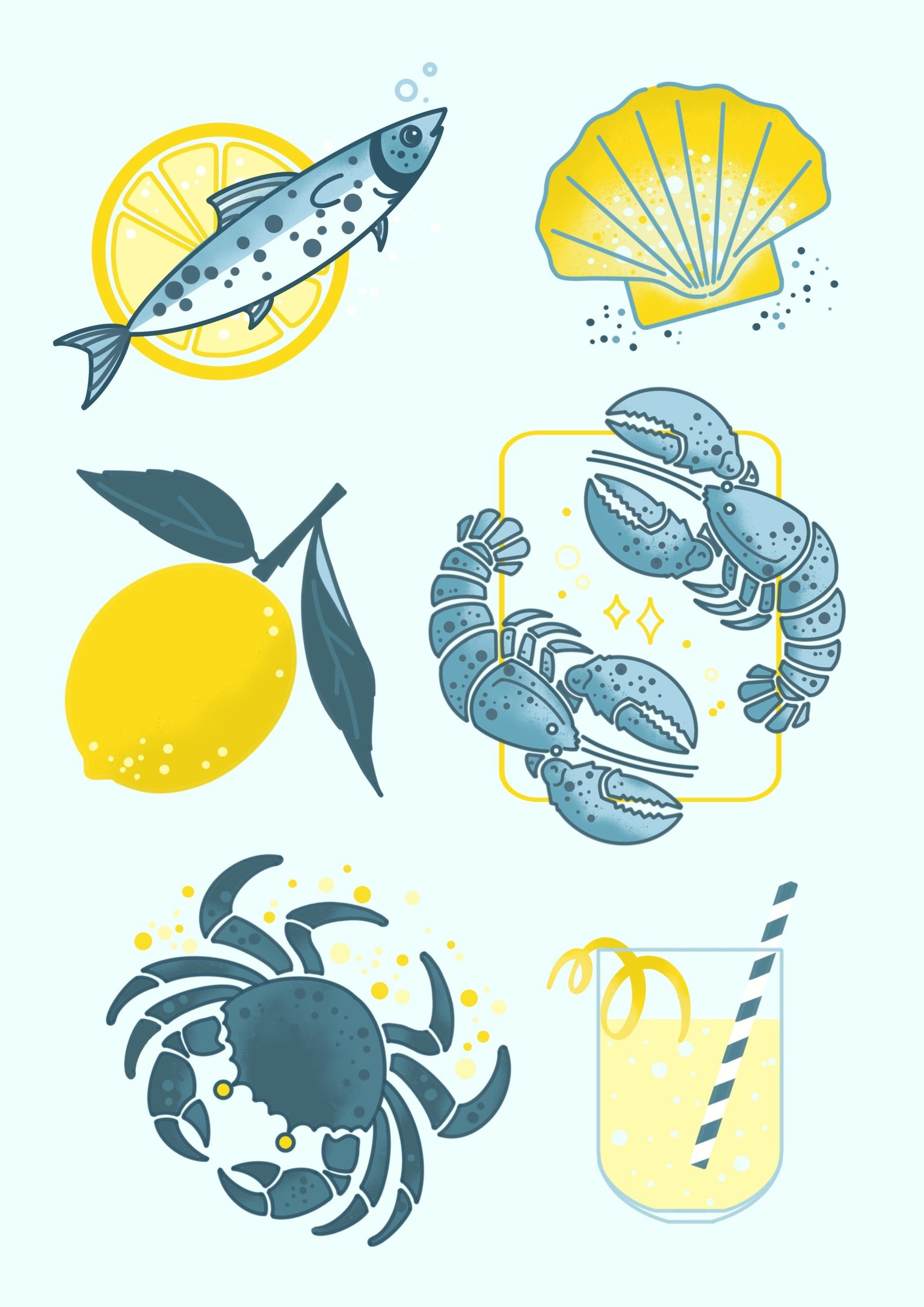 Minimalist Holiday Stickers - image 1 - student project