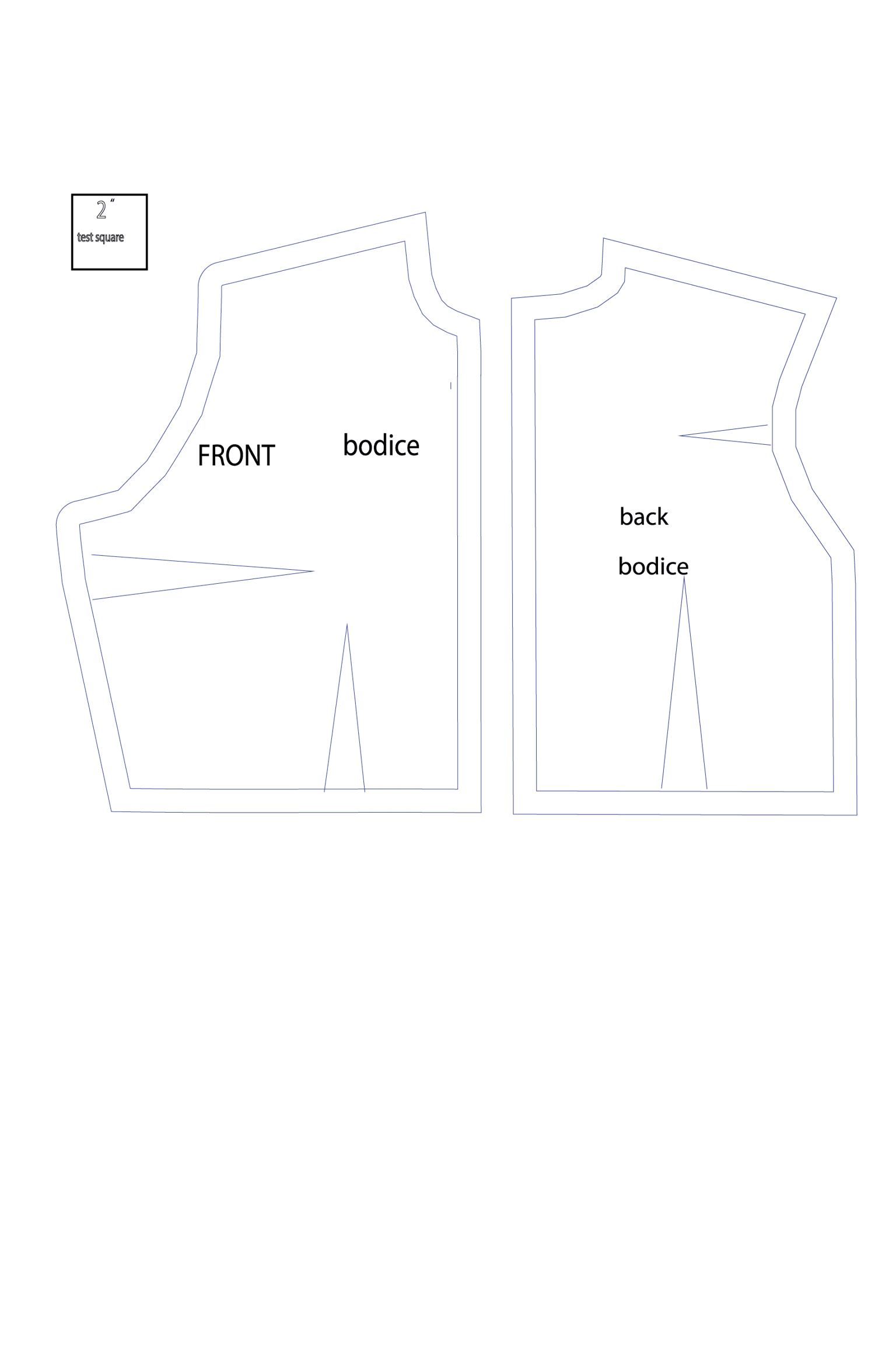 first bodice done digitally - image 1 - student project