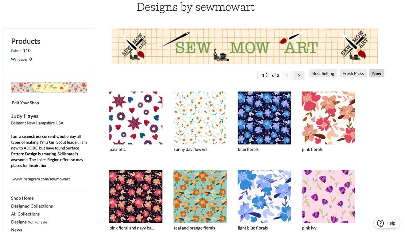 My Spoonflower Shop - image 1 - student project