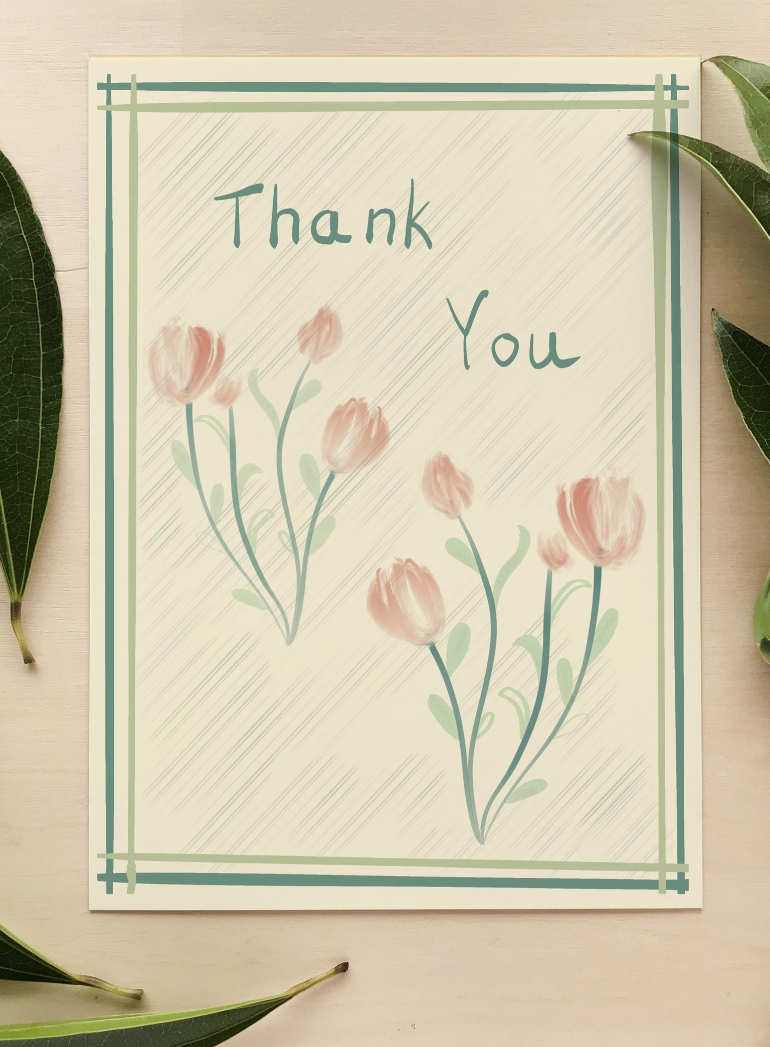 Procreate thank you card - image 1 - student project