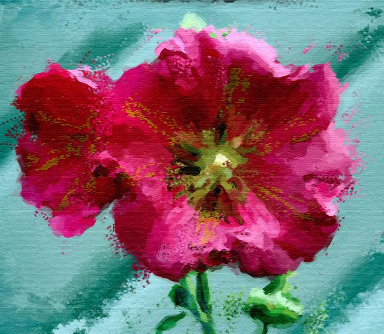 Painterly Flower - image 1 - student project