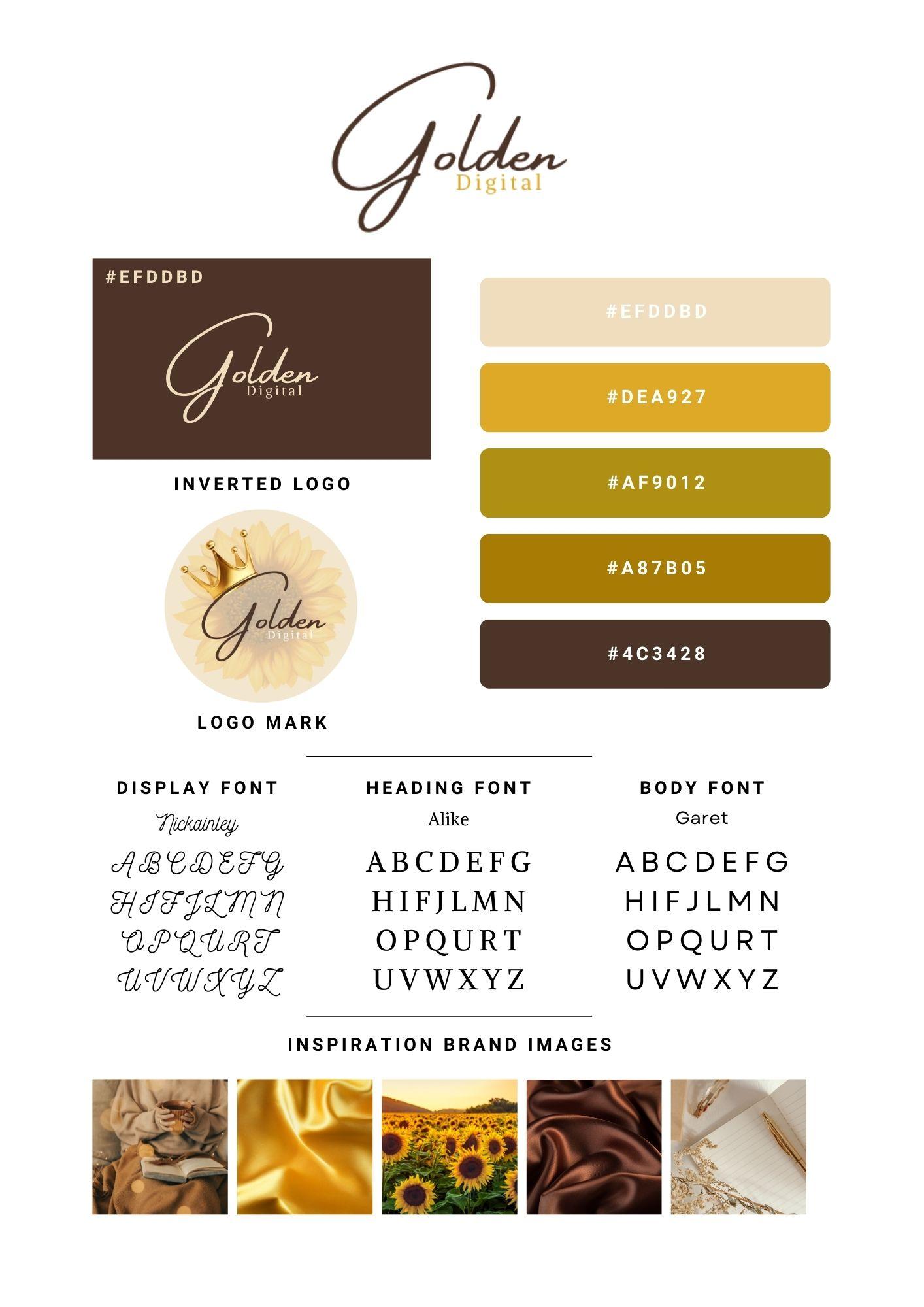 Brand Kit for Golden Digital - image 2 - student project