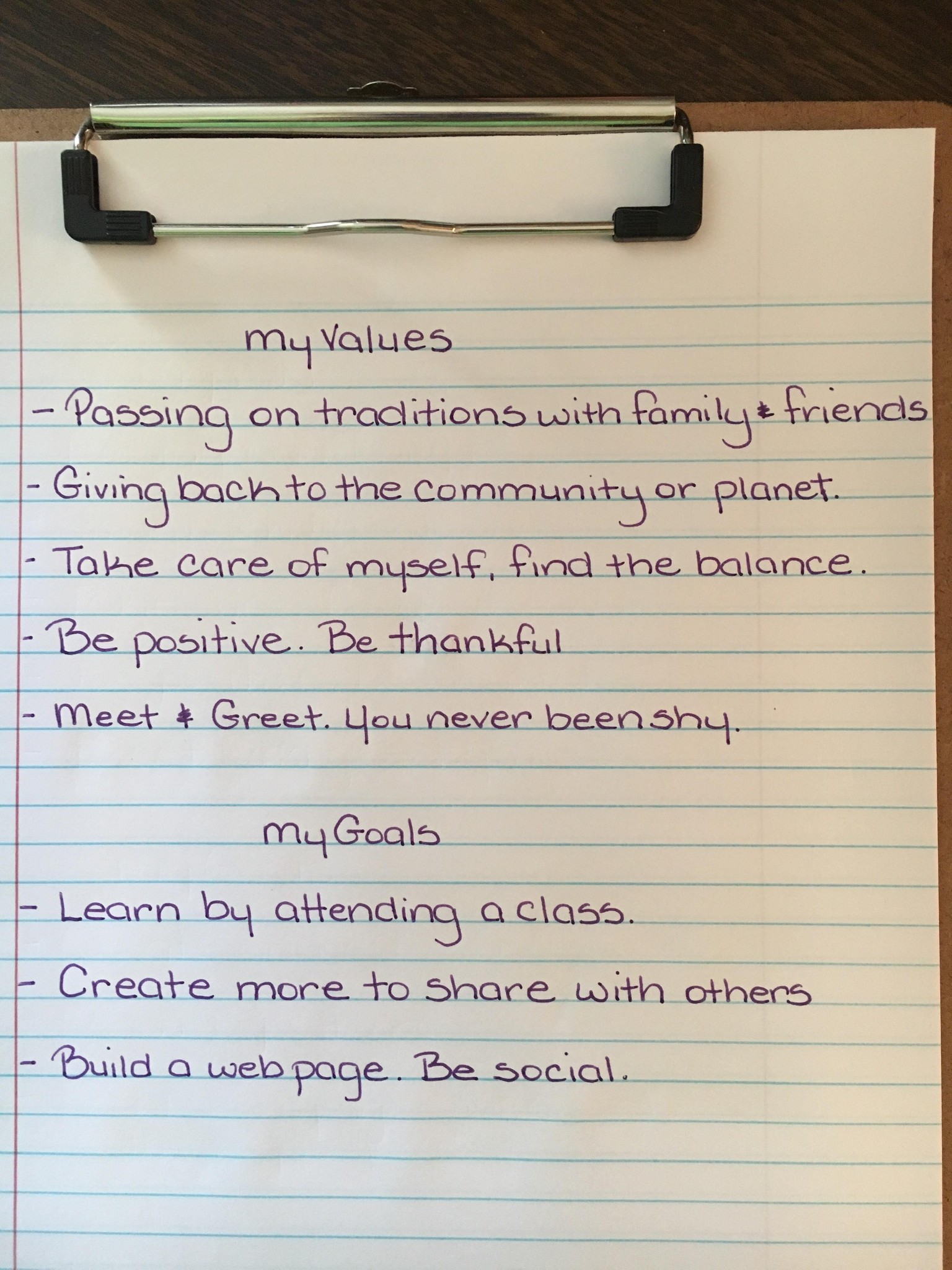 My Values - image 1 - student project