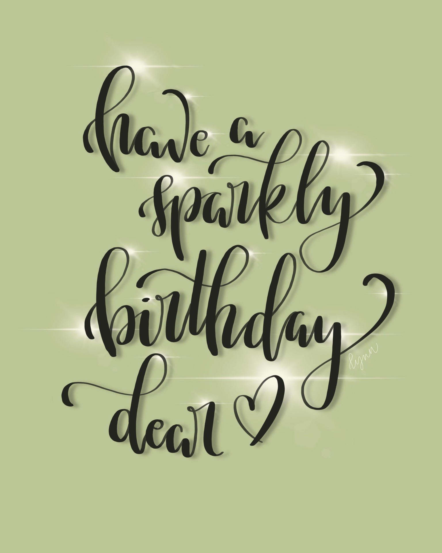 Have a Sparkly Birthday (before and after) - image 2 - student project