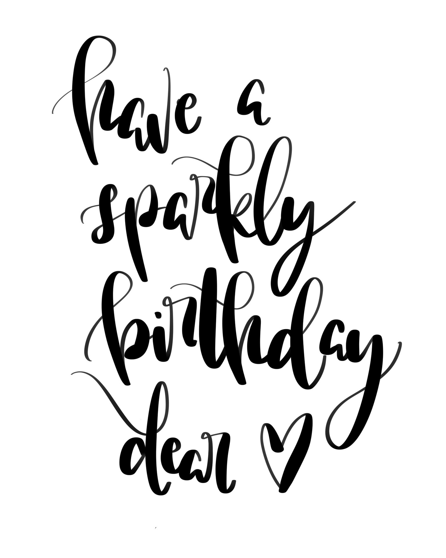 Have a Sparkly Birthday (before and after) - image 1 - student project