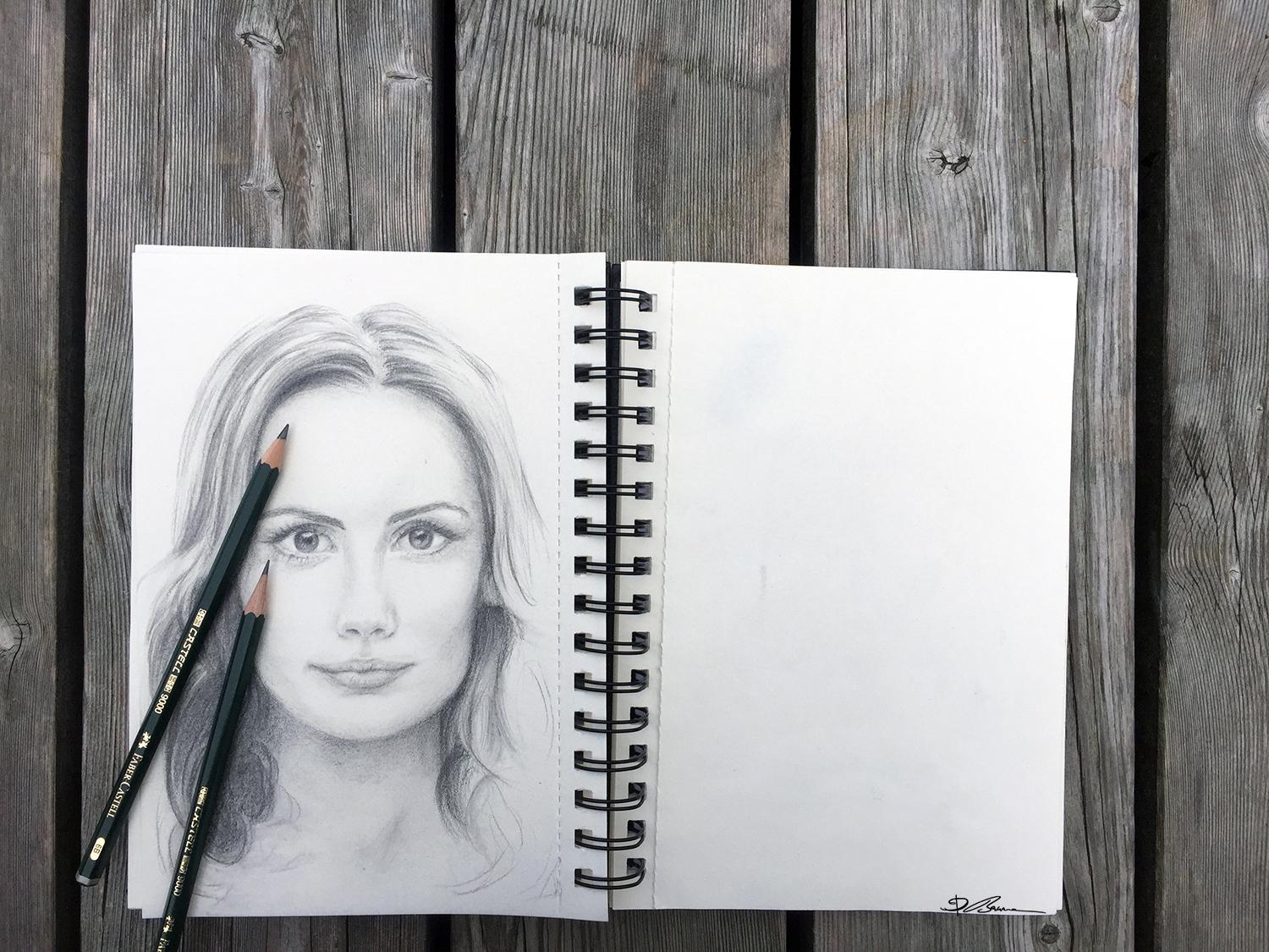 Portrait drawing - image 2 - student project