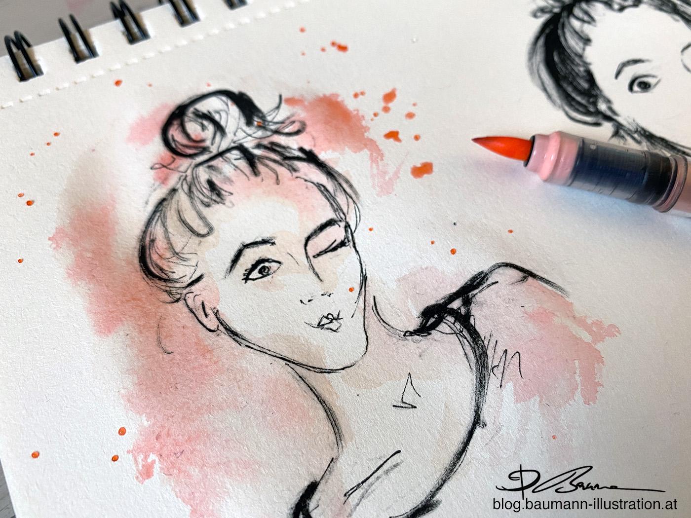 Sketching facial expressions - image 5 - student project