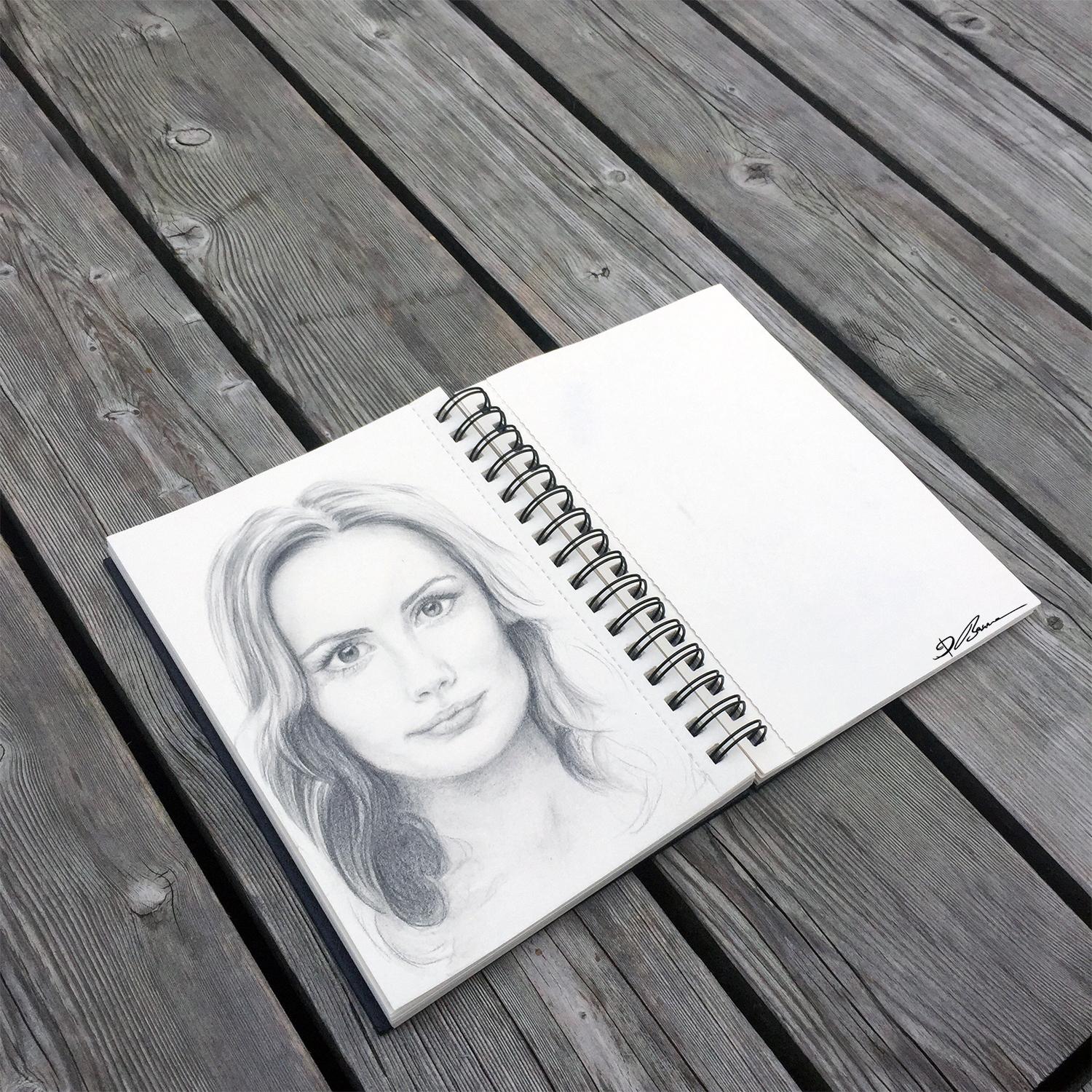 Portrait drawing - image 1 - student project