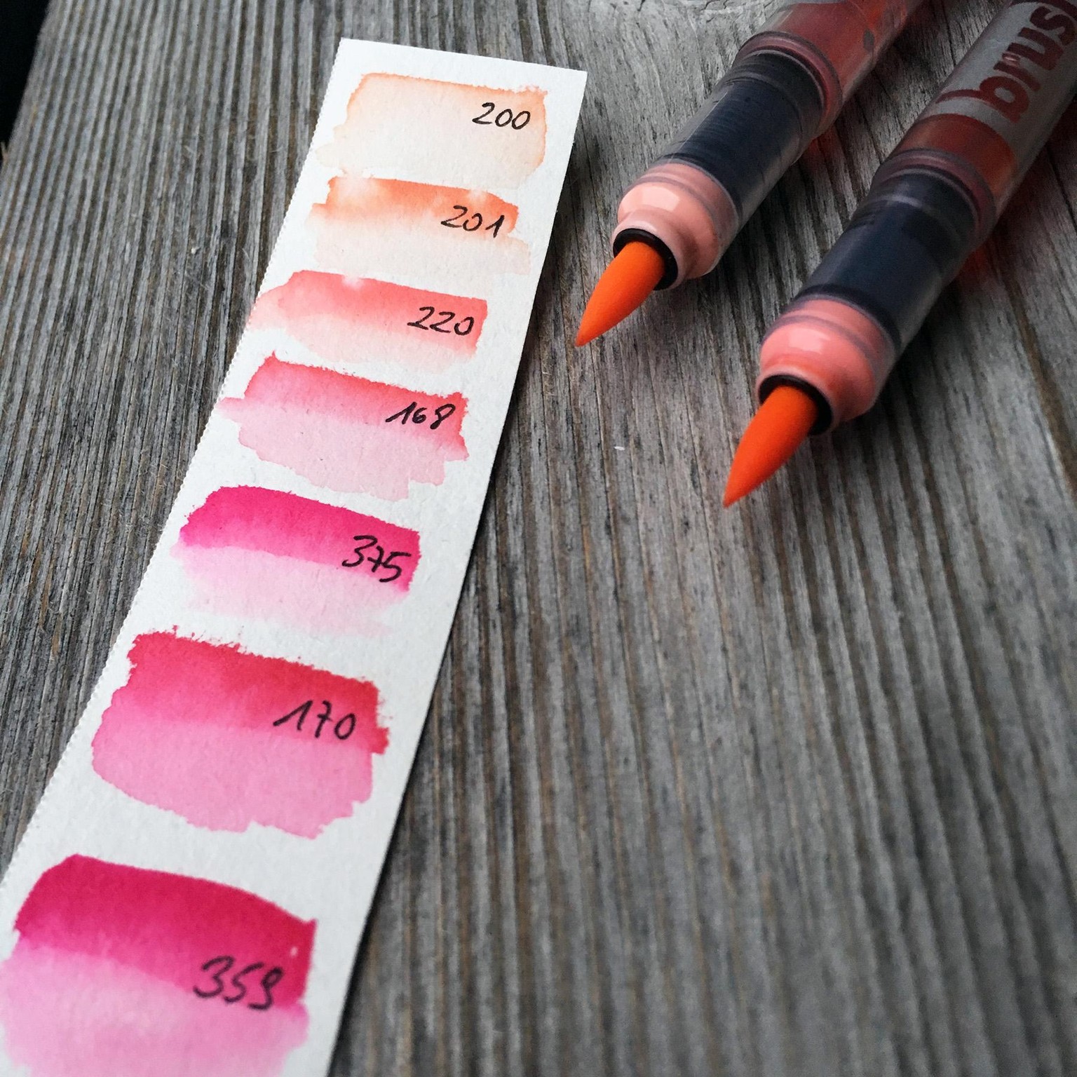 My Color Charts with watercolor brush markers - image 1 - student project