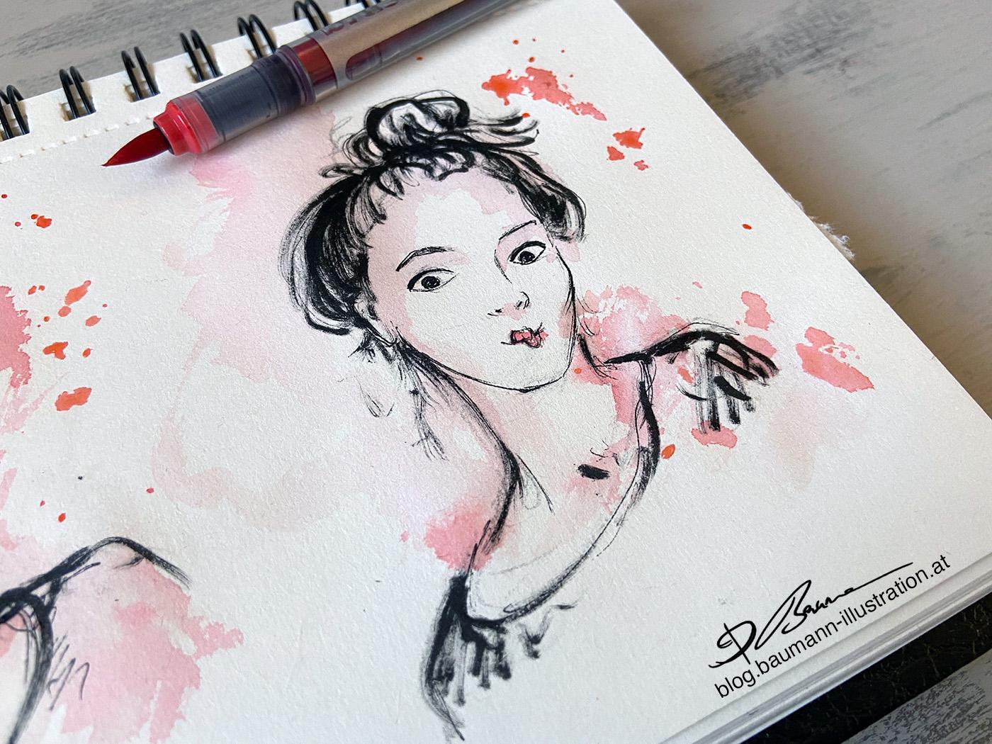 Sketching facial expressions - image 6 - student project