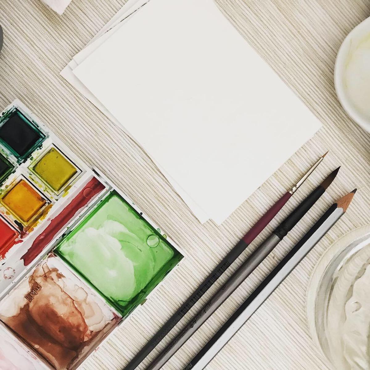 Watercolour painting tools - image 2 - student project