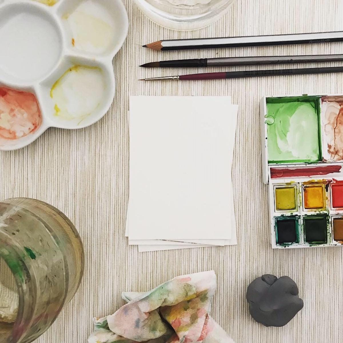 Watercolour painting tools - image 1 - student project