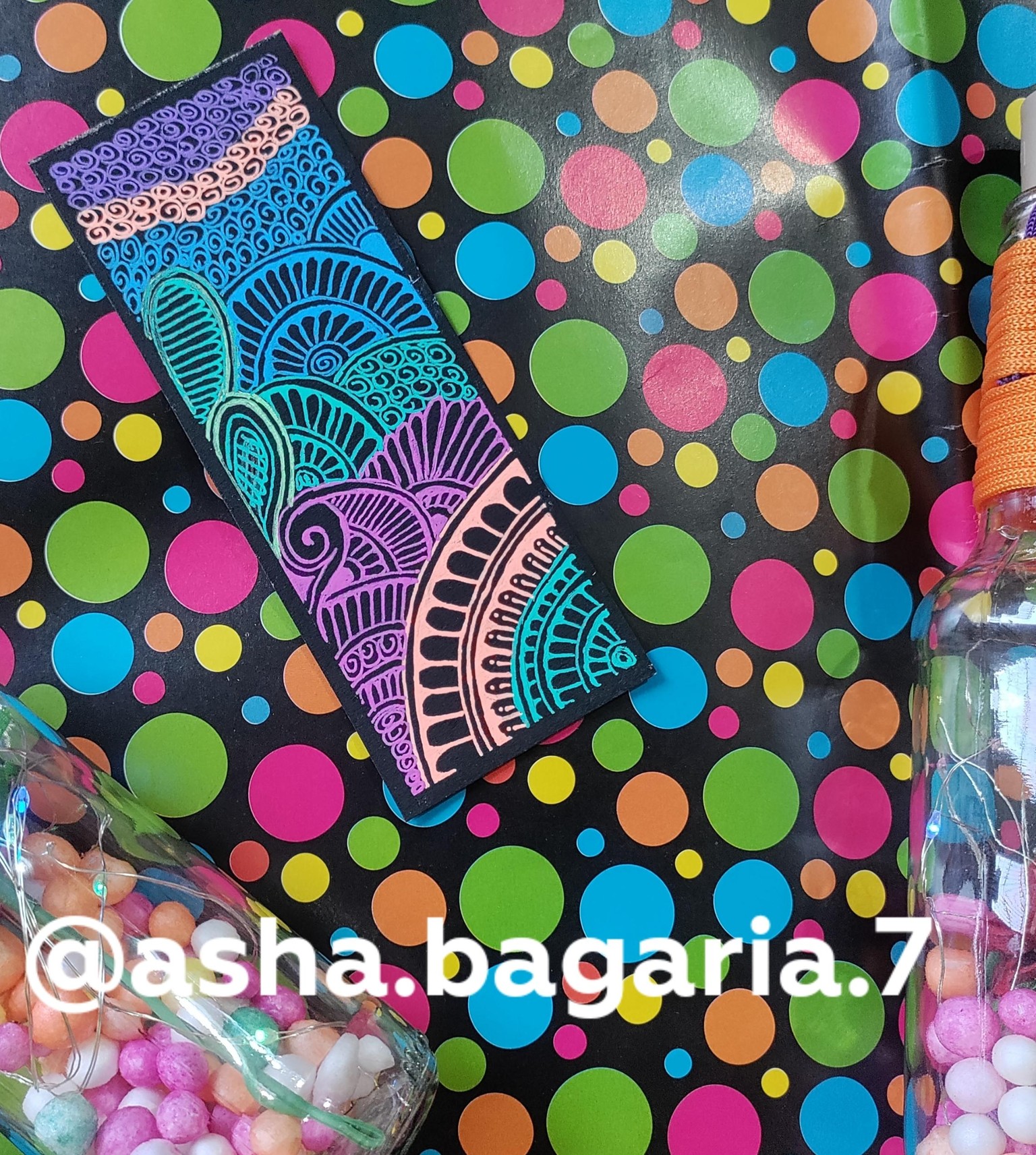 Rainbow pattern doodles - image 1 - student project