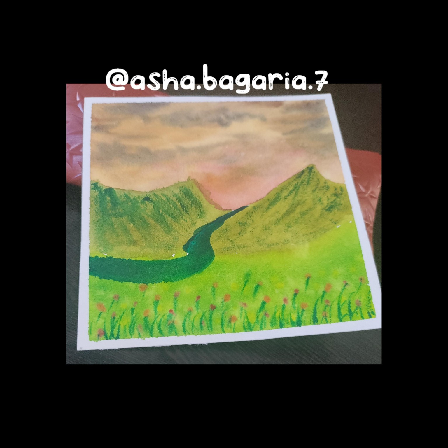 Watercolor meadows - image 2 - student project