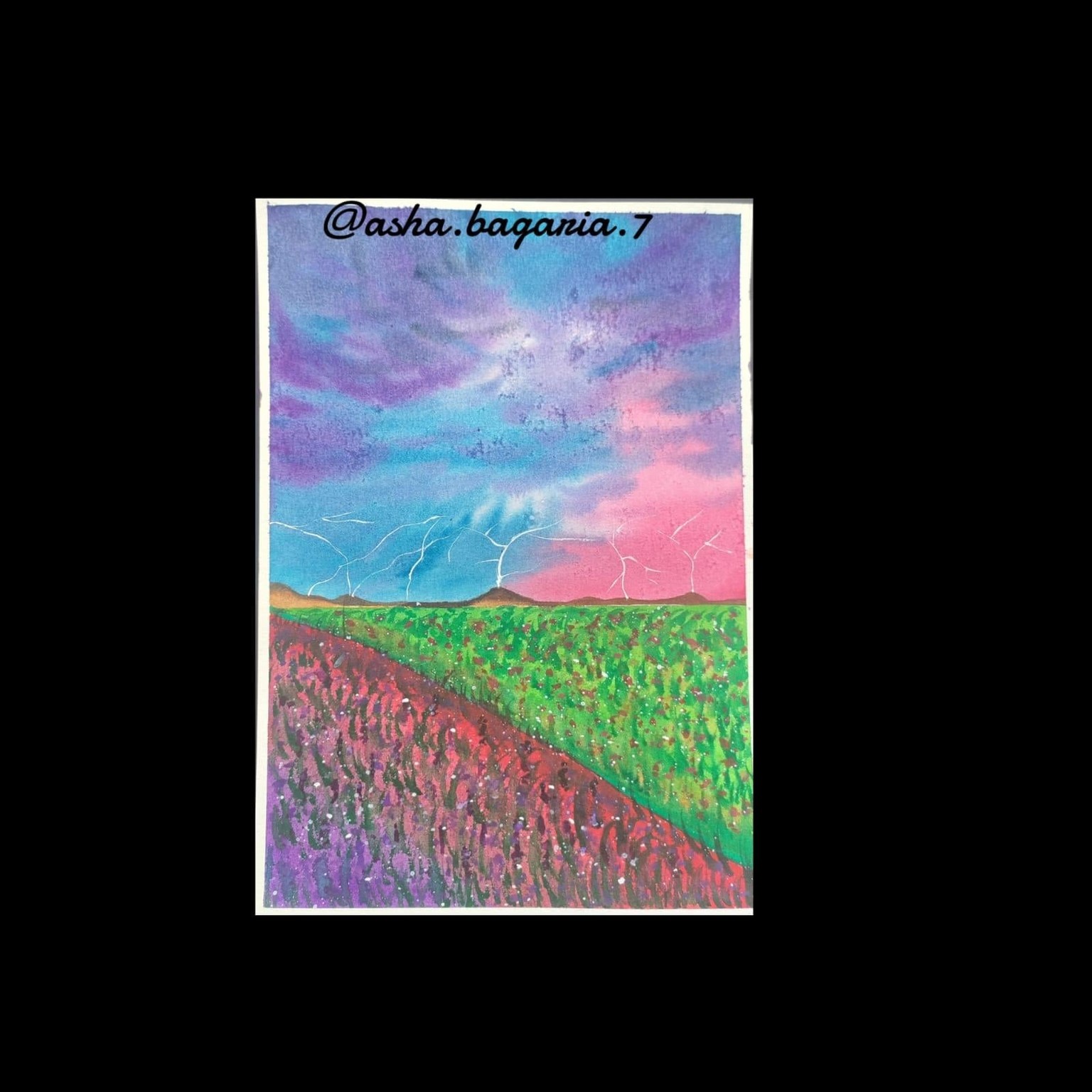 Thunderstorm and lightning landscape - image 3 - student project