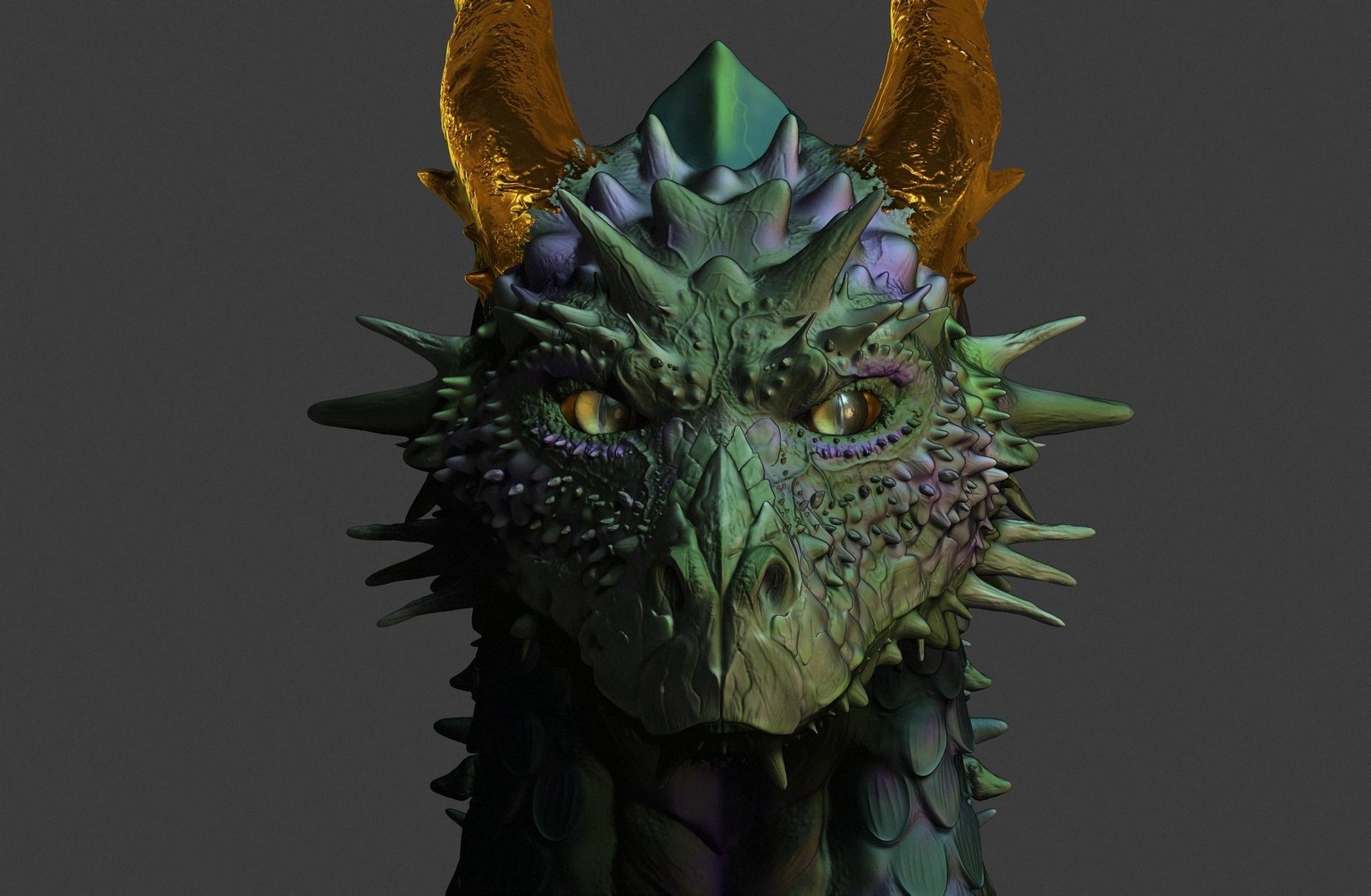 Dragon bust - image 2 - student project