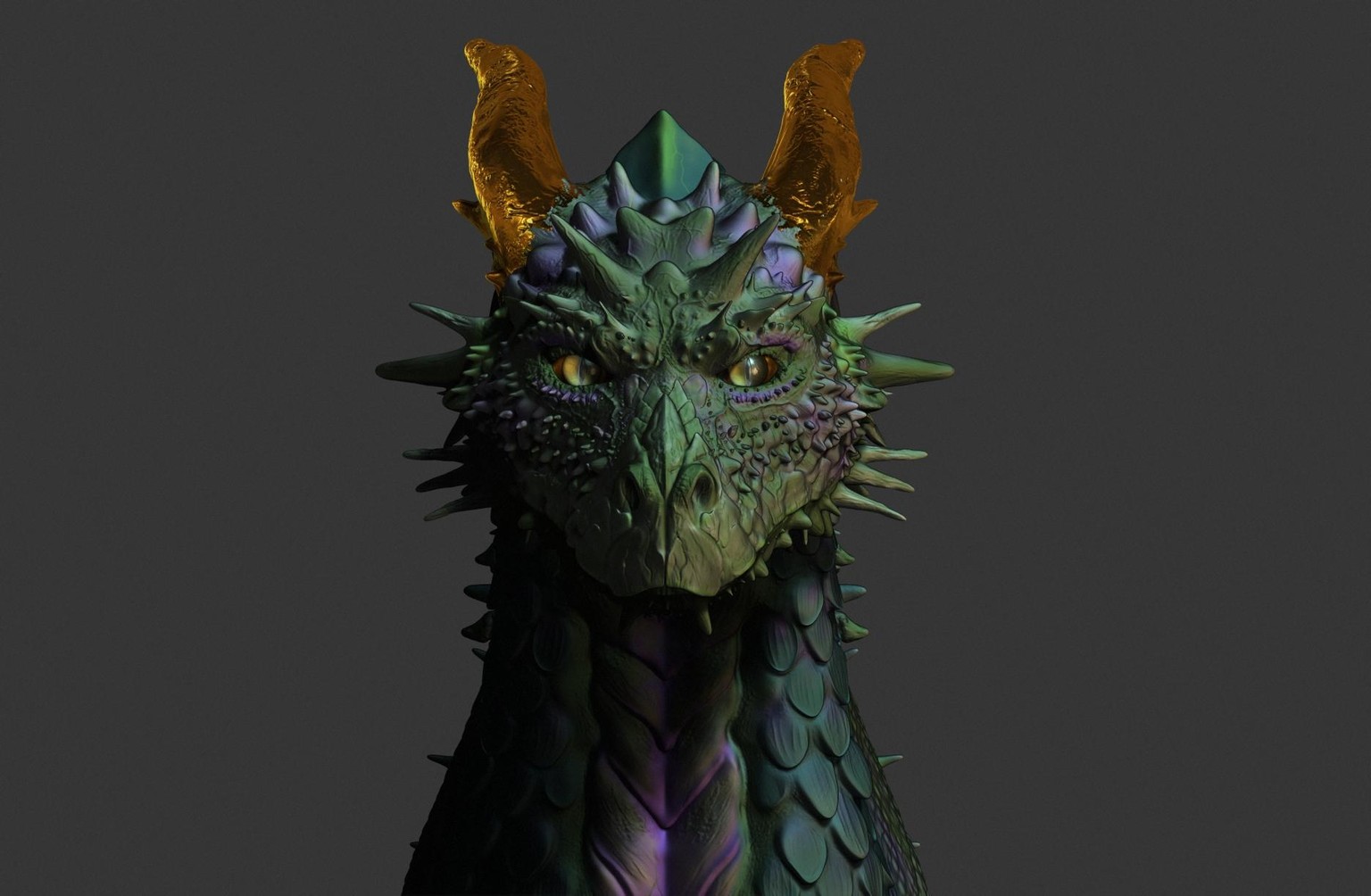 Dragon bust - image 1 - student project