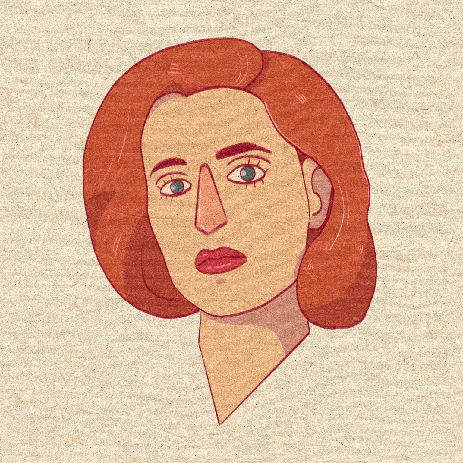 Stylized Scully Portrait - image 1 - student project