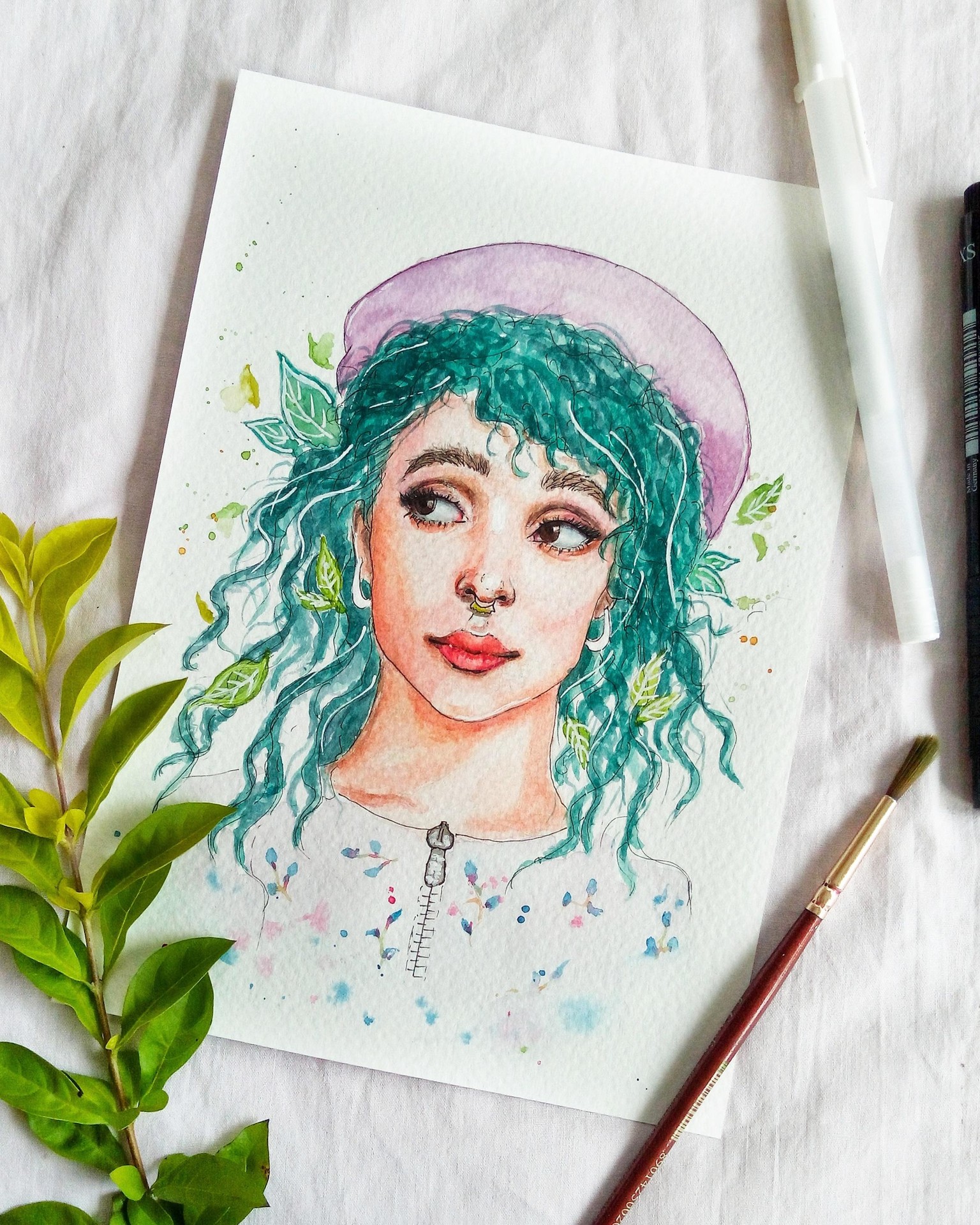 Portrait illustration - image 1 - student project
