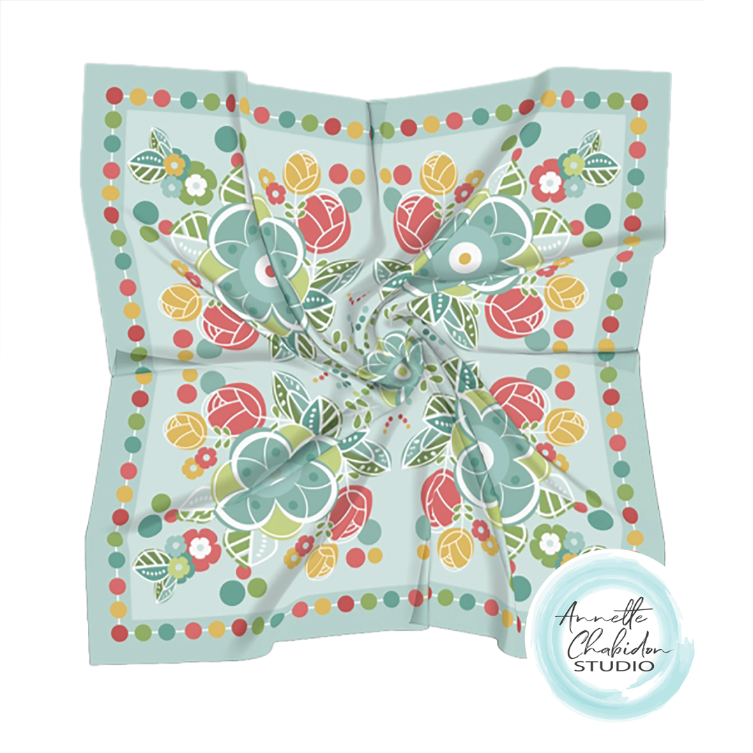 Reflect and transform-Garden Party Scarf - image 1 - student project