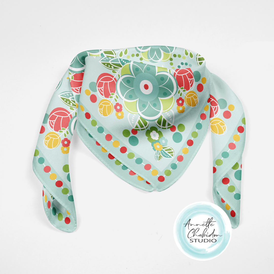 Reflect and transform-Garden Party Scarf - image 3 - student project