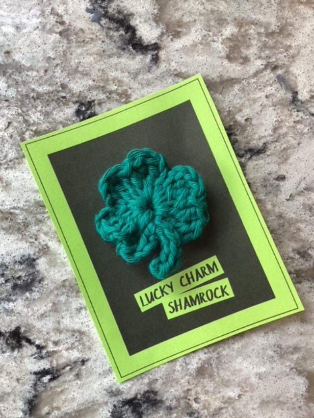 Shamrock brooch and earrings - image 2 - student project