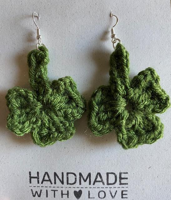 Shamrock brooch and earrings - image 1 - student project