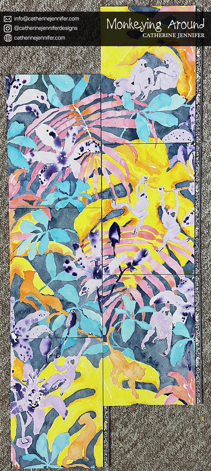 Watercolor Without Fear: Painting for Pattern Design - image 7 - student project