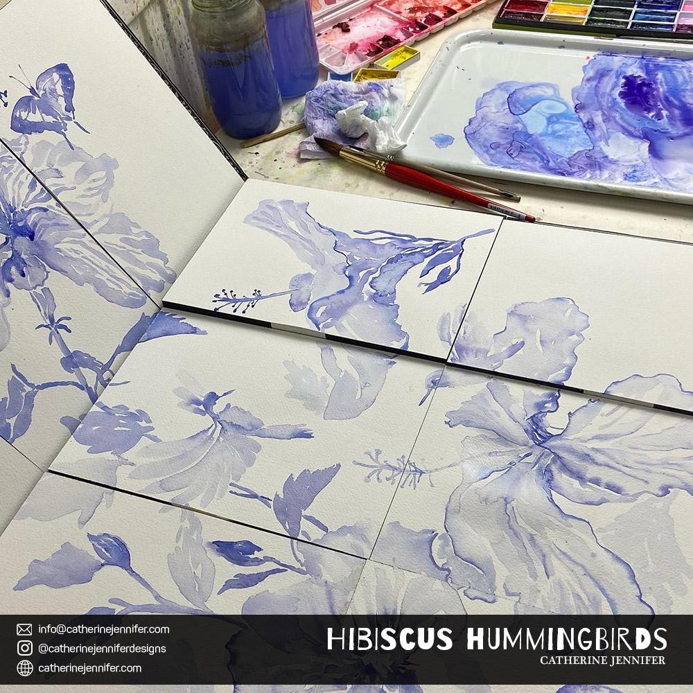 Watercolor Without Fear: Painting for Pattern Design - image 2 - student project
