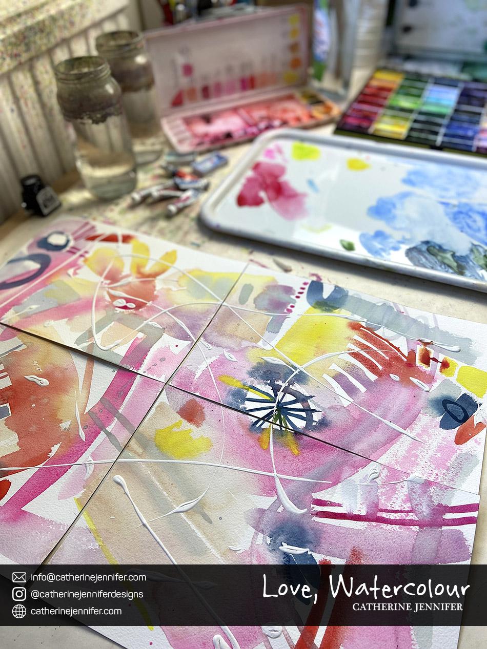 Watercolor Without Fear: Painting for Pattern Design - image 4 - student project