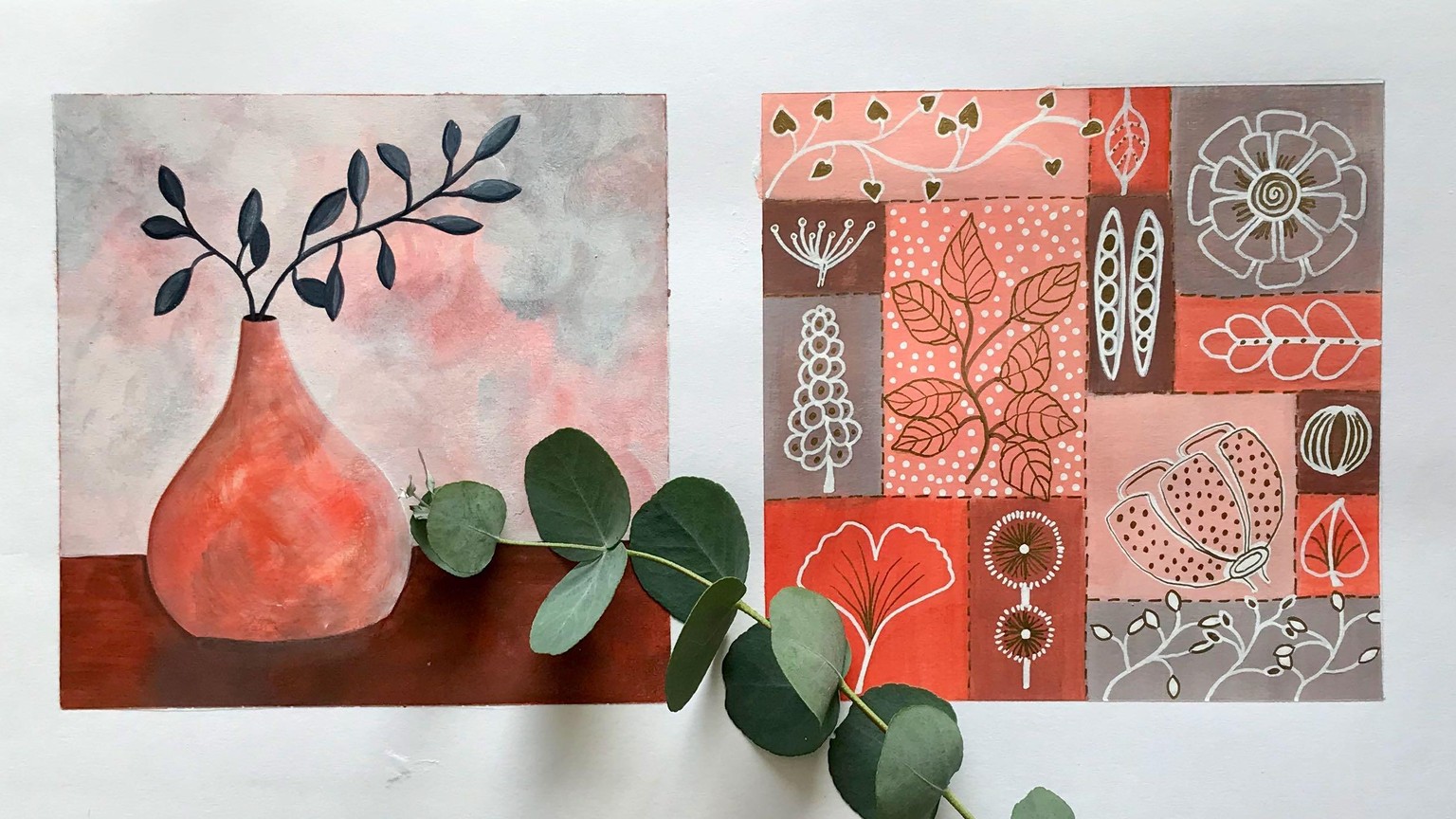 Stylised Botanicals with Colour & Composition Made Easy - image 2 - student project