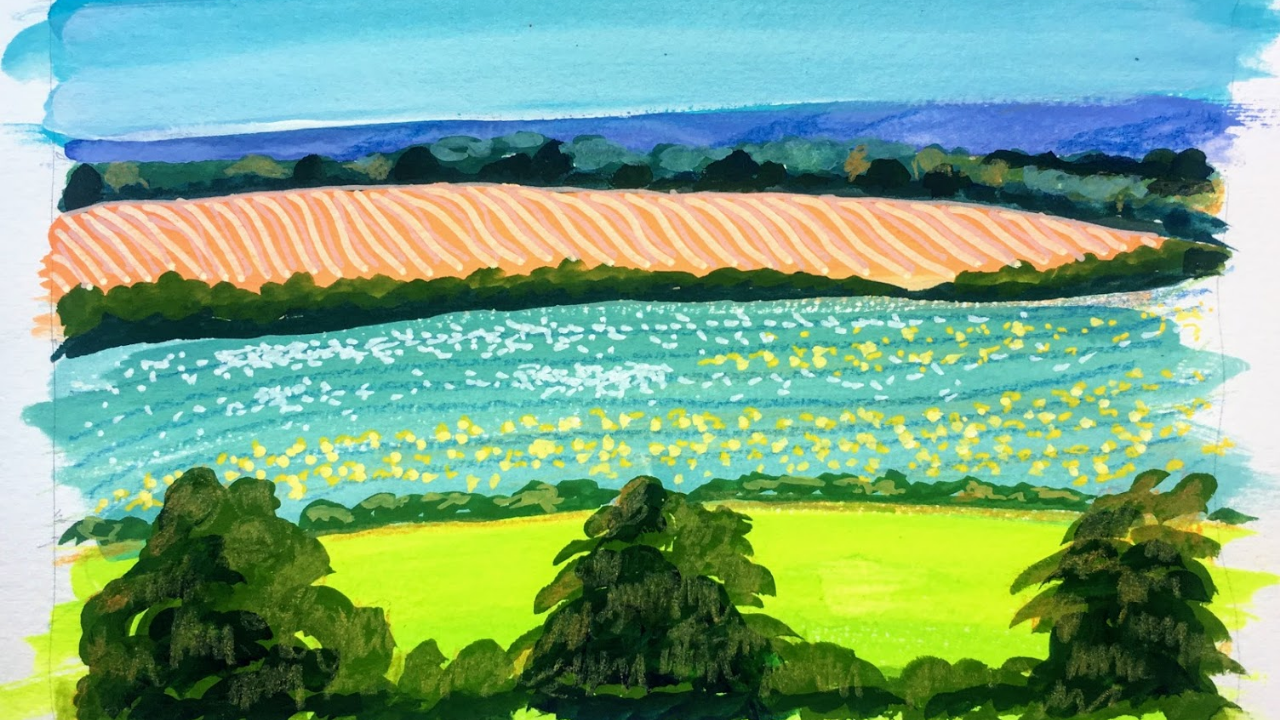 Mixed Media Landscape - image 1 - student project