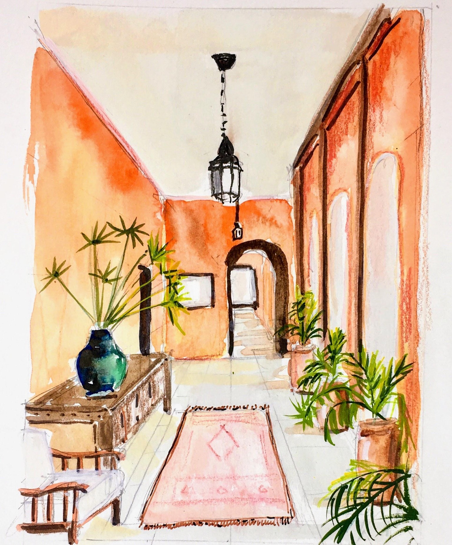 Travel Sketching: Interiors - image 1 - student project