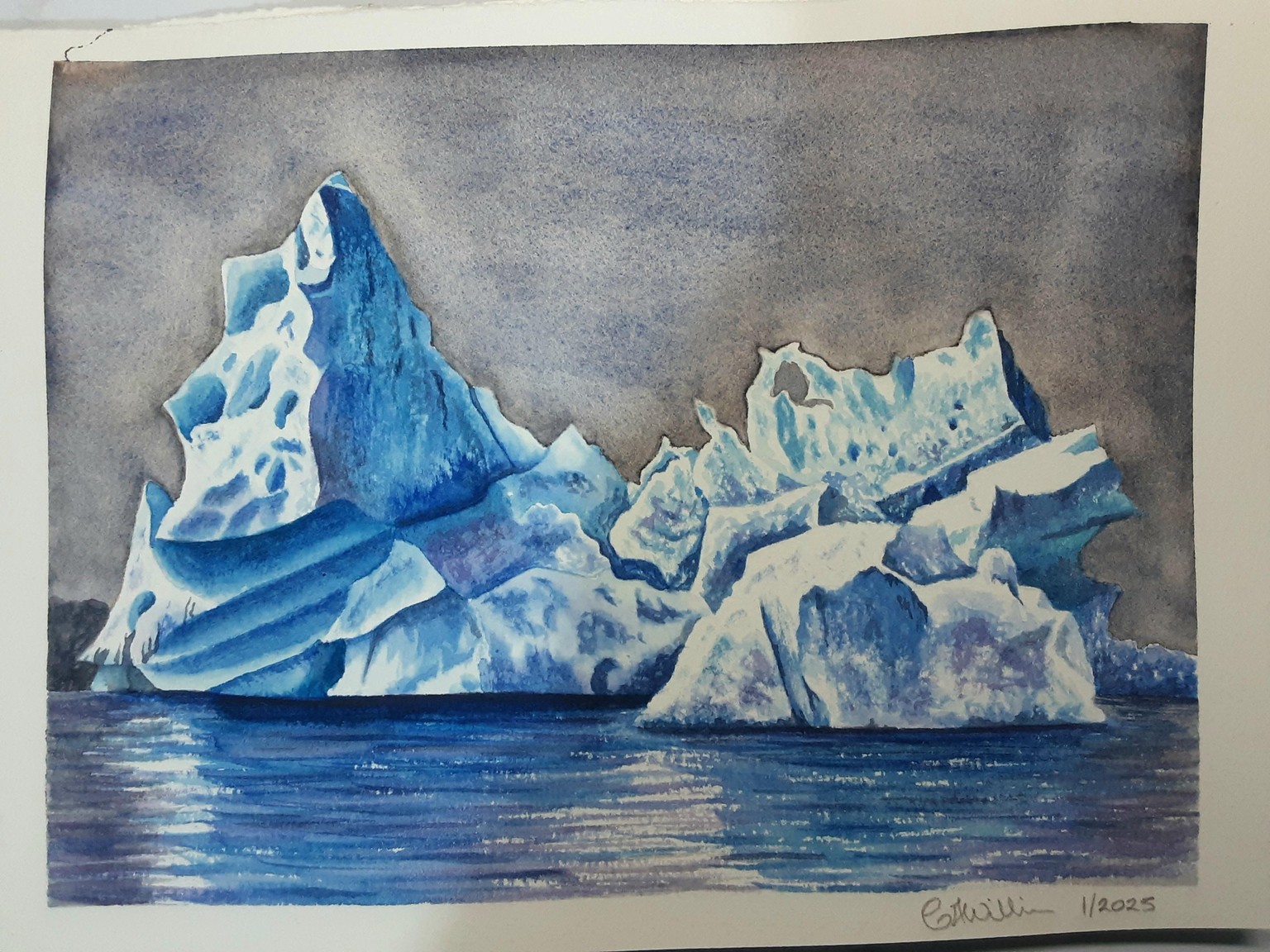 Watercolour iceberg - image 1 - student project