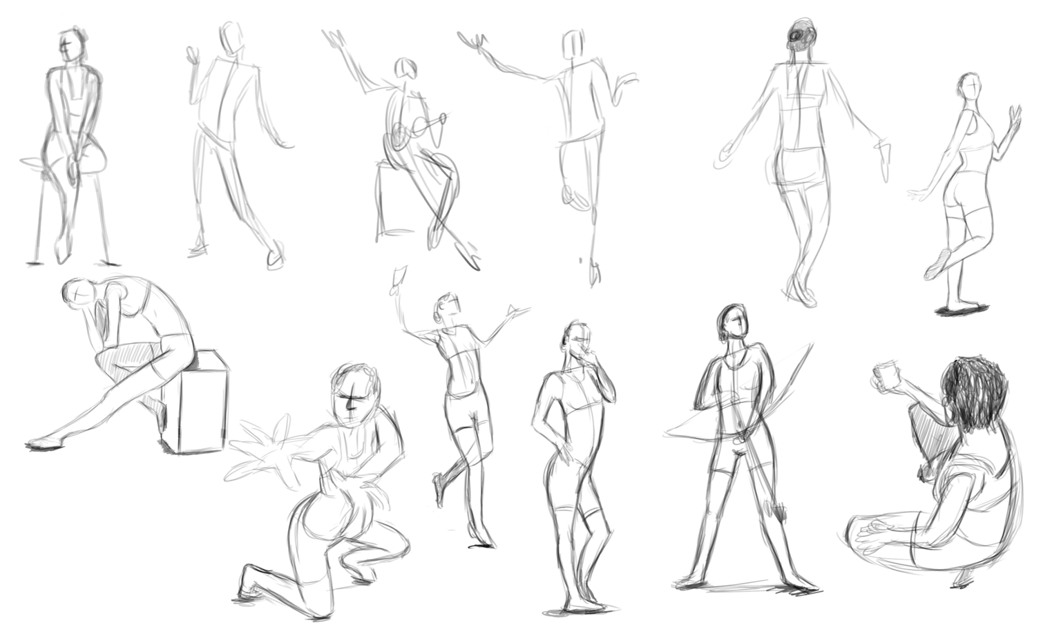 Practice (Gesture, Form, Shape, Perspective) - image 4 - student project