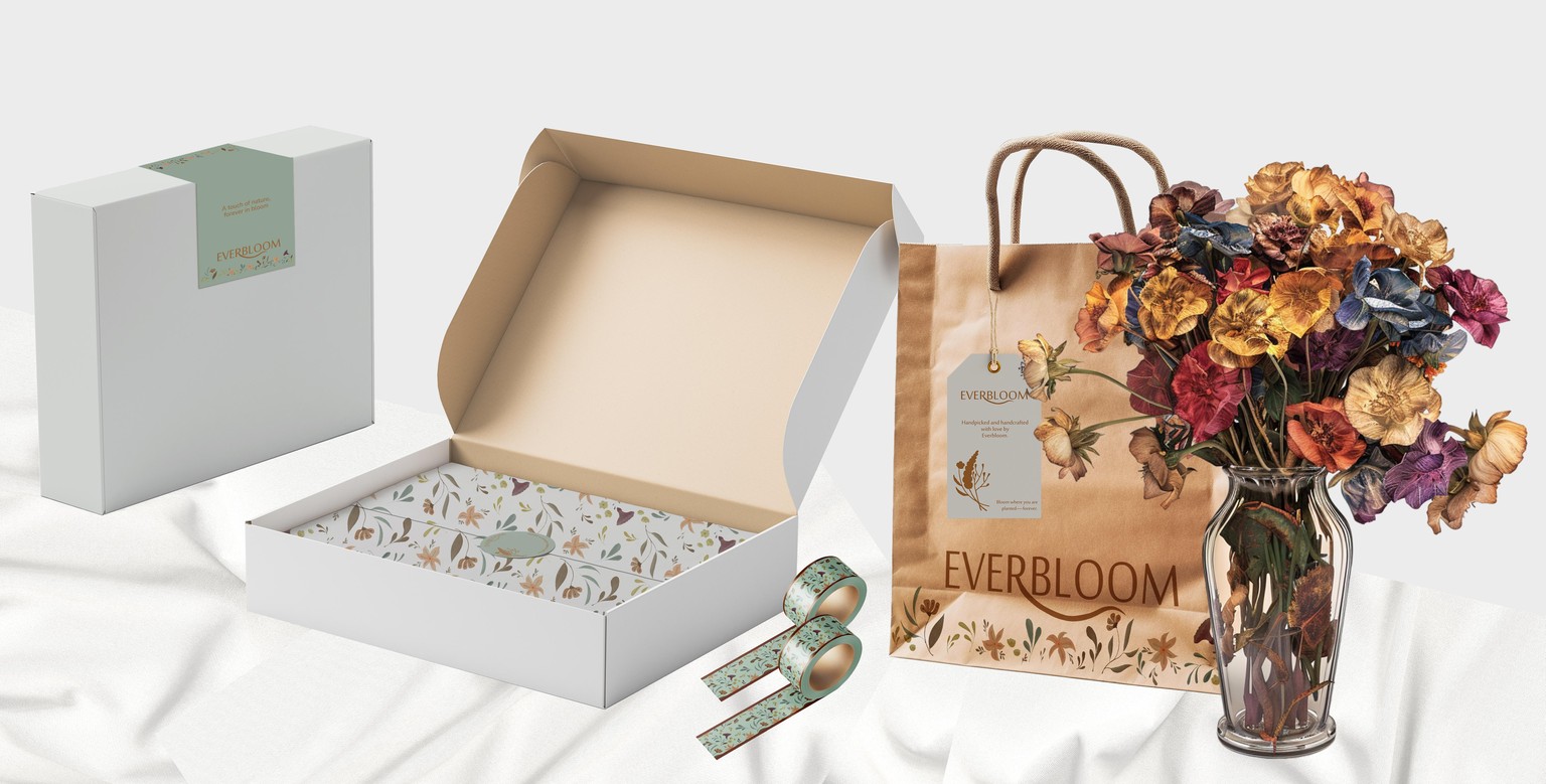 Custom tissue design mockup - image 2 - student project