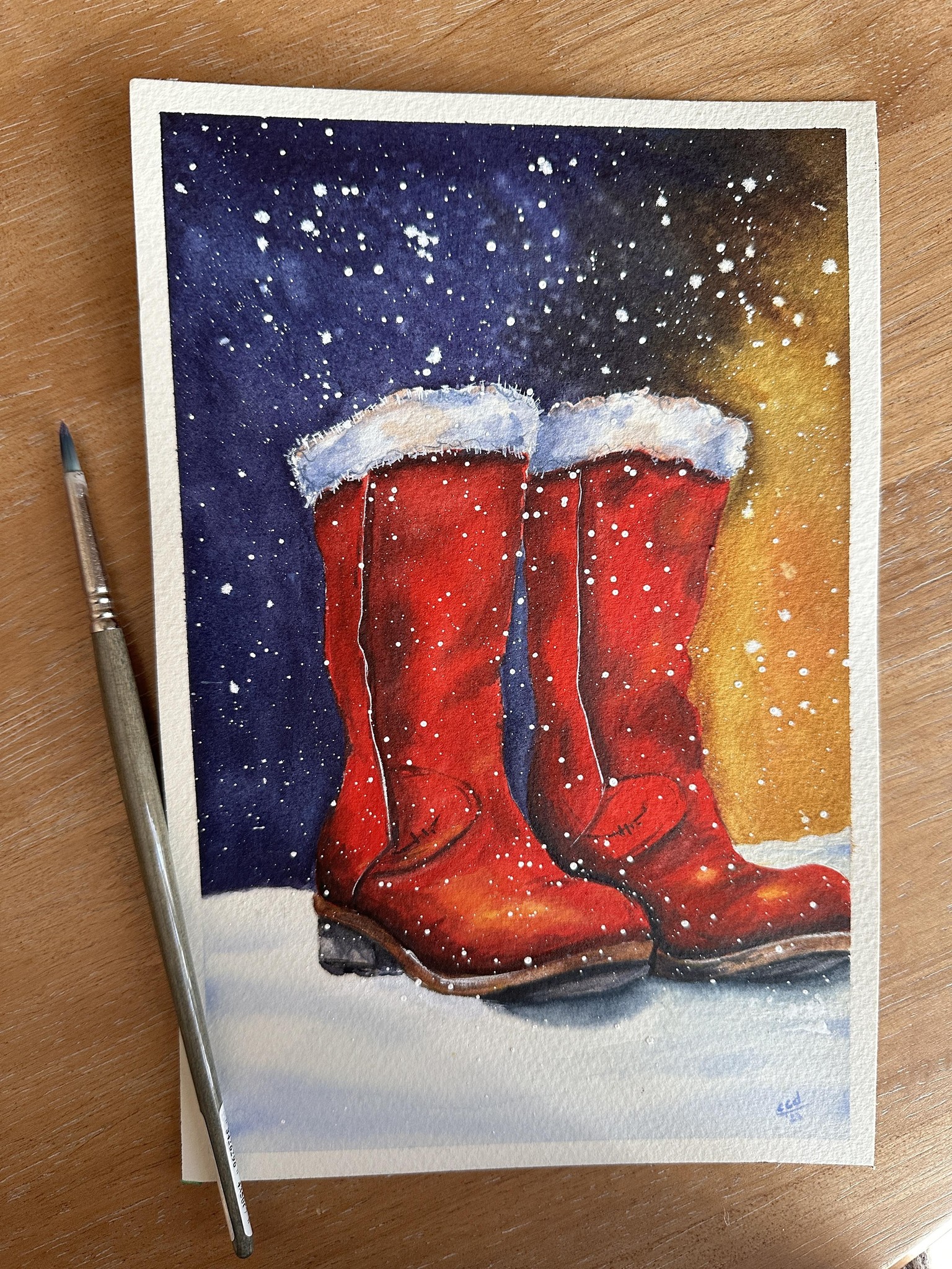 15 Festive Paintings for a Magical Christmas - image 2 - student project