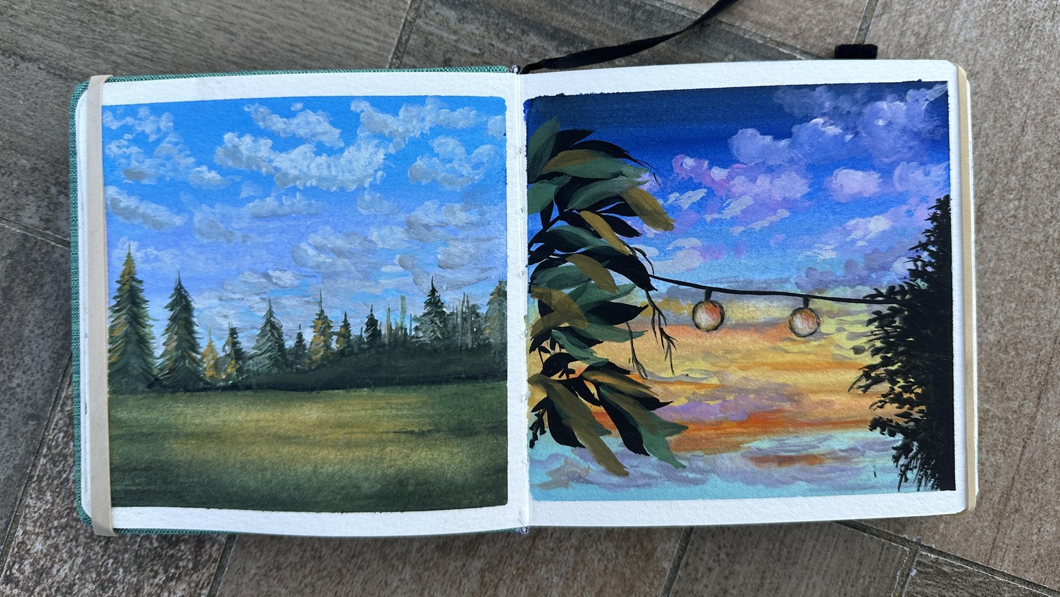 30 Gouache Landscapes w/Umashree - image 3 - student project