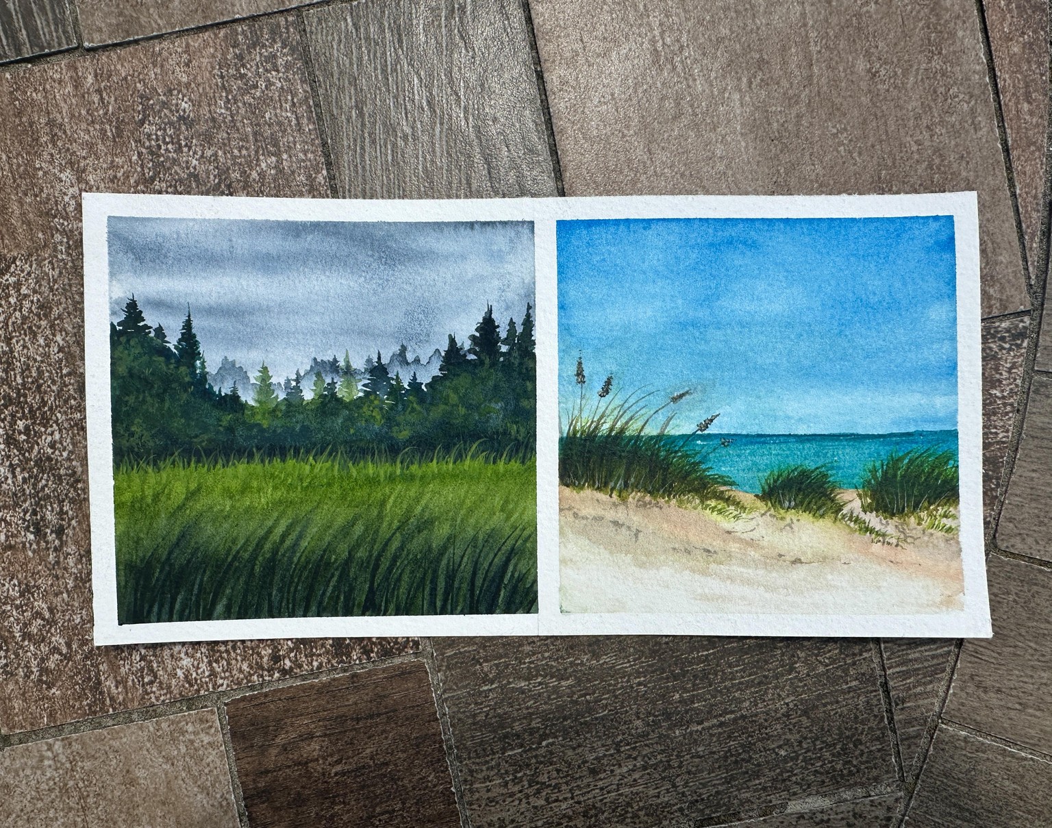 30 Days of Mini Watercolor Landscapes - image 3 - student project