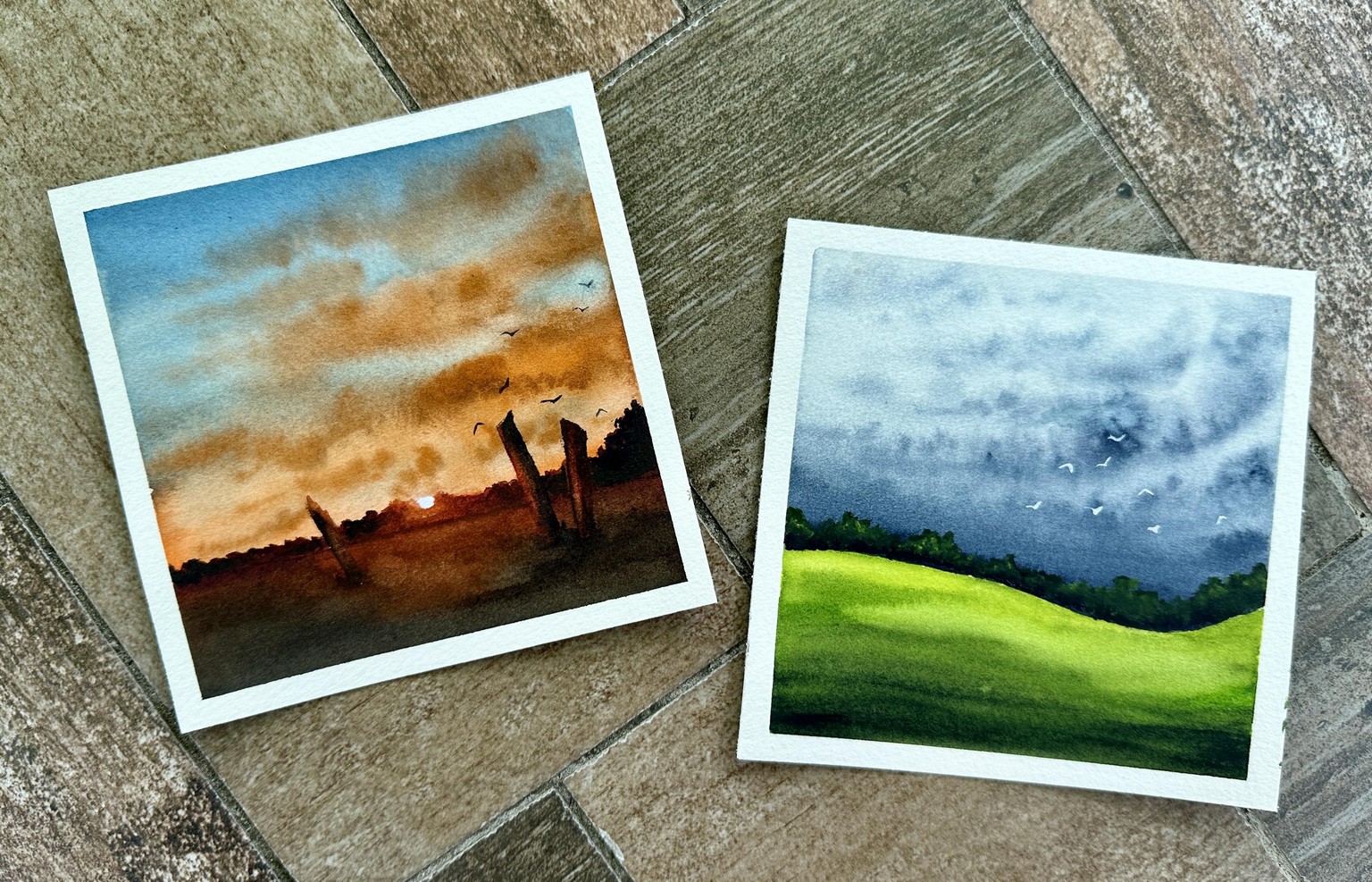30 Days of Mini Watercolor Landscapes - image 15 - student project