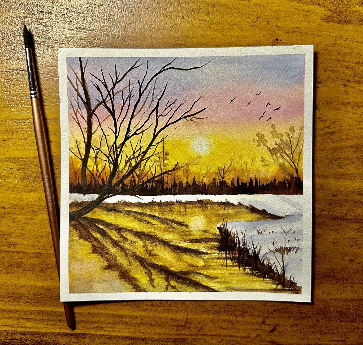 Watercolor Winter Wonderland - image 5 - student project