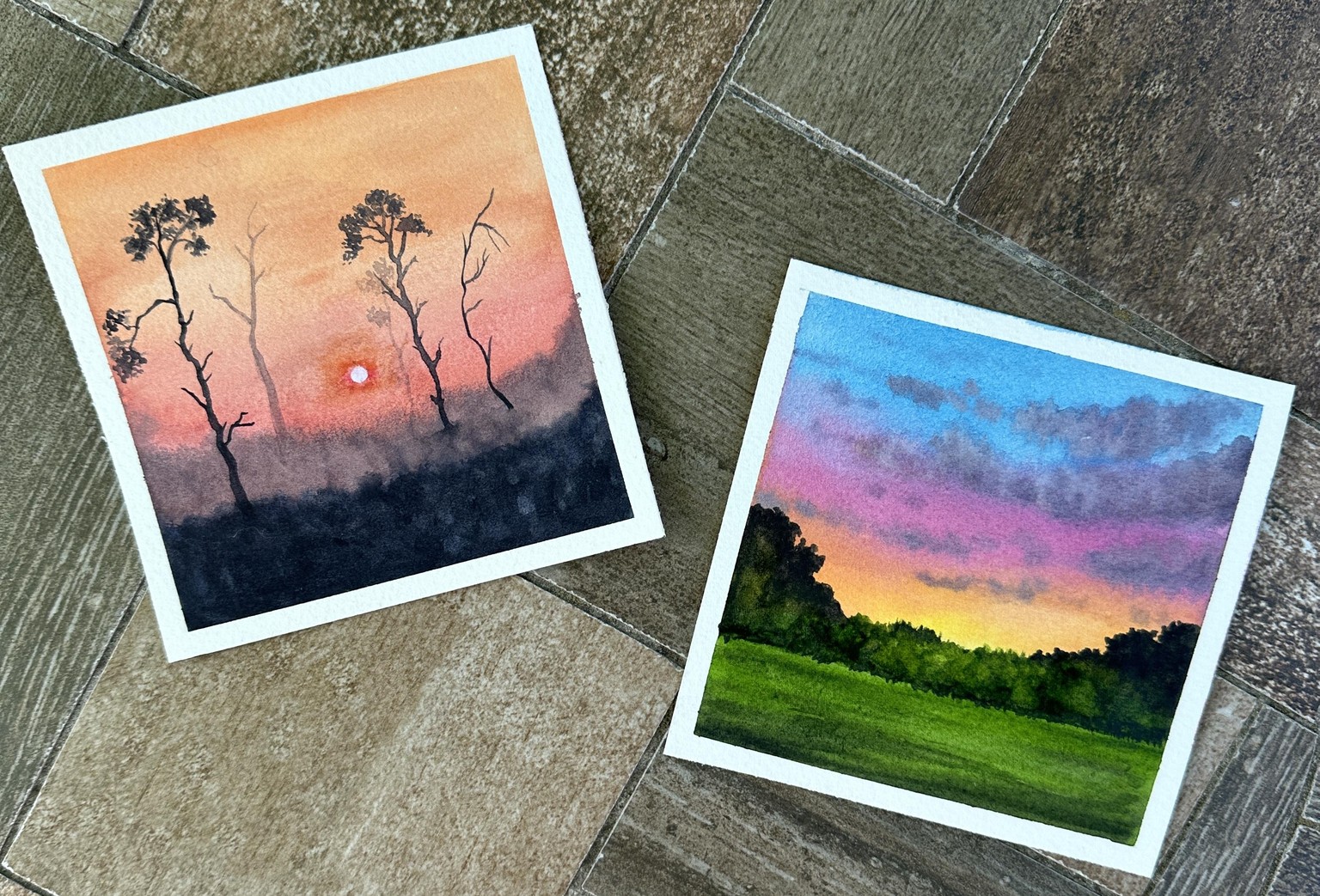 30 Days of Mini Watercolor Landscapes - image 11 - student project