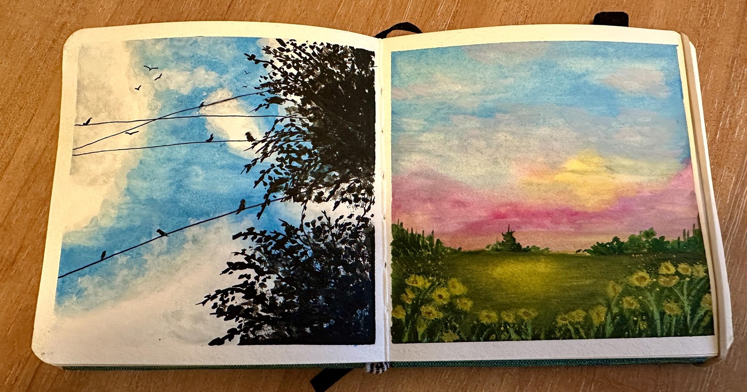 30 Gouache Landscapes w/Umashree - image 10 - student project