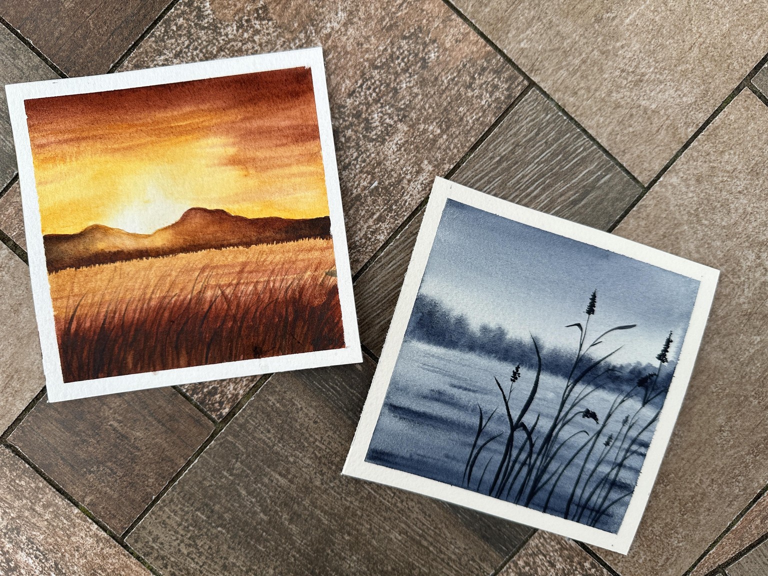 30 Days of Mini Watercolor Landscapes - image 2 - student project