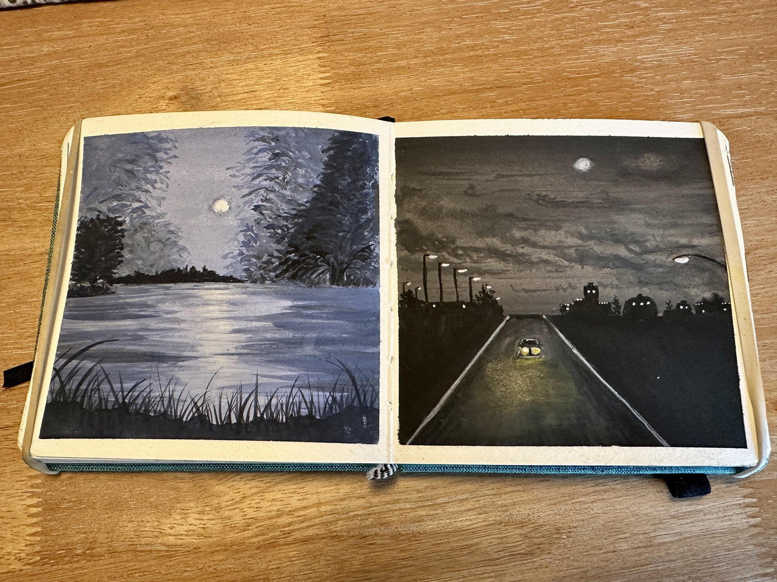30 Gouache Landscapes w/Umashree - image 14 - student project