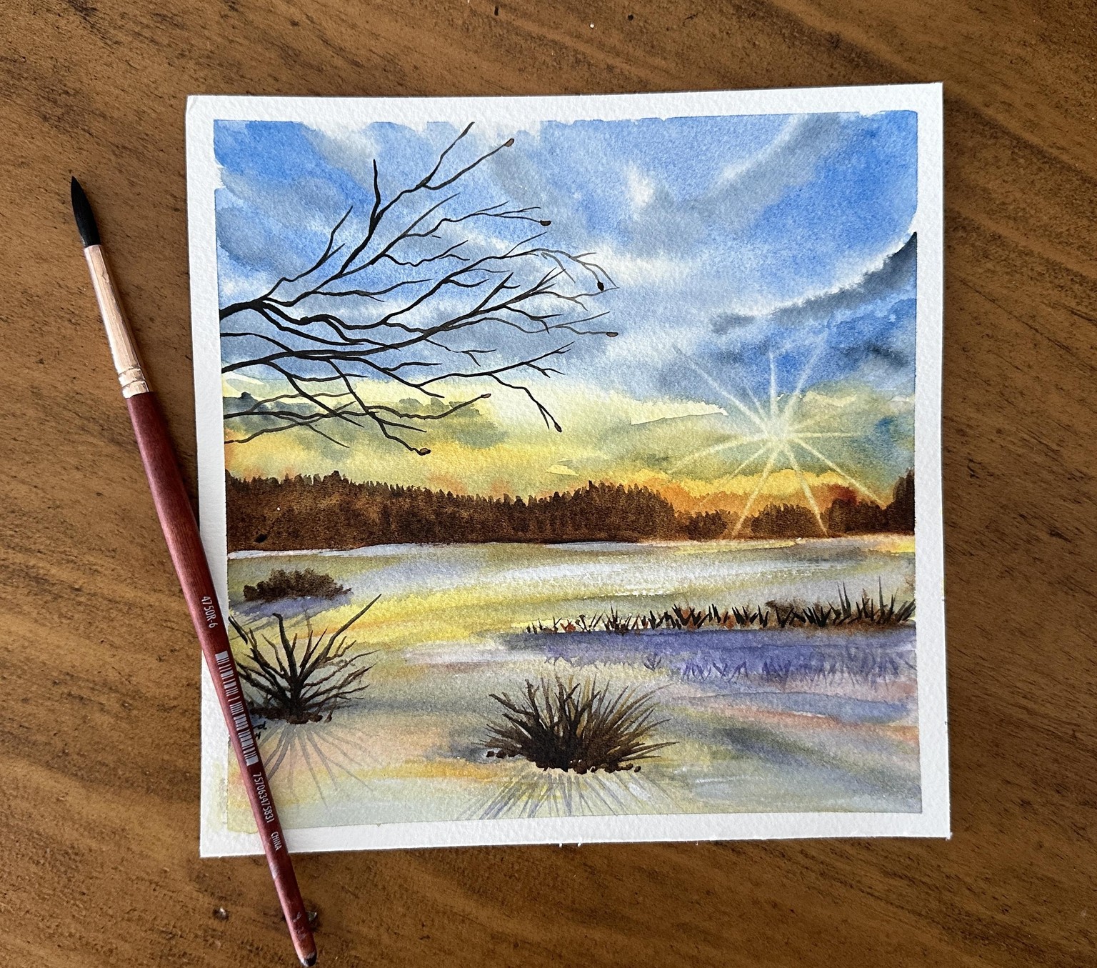 Watercolor Winter Wonderland - image 4 - student project