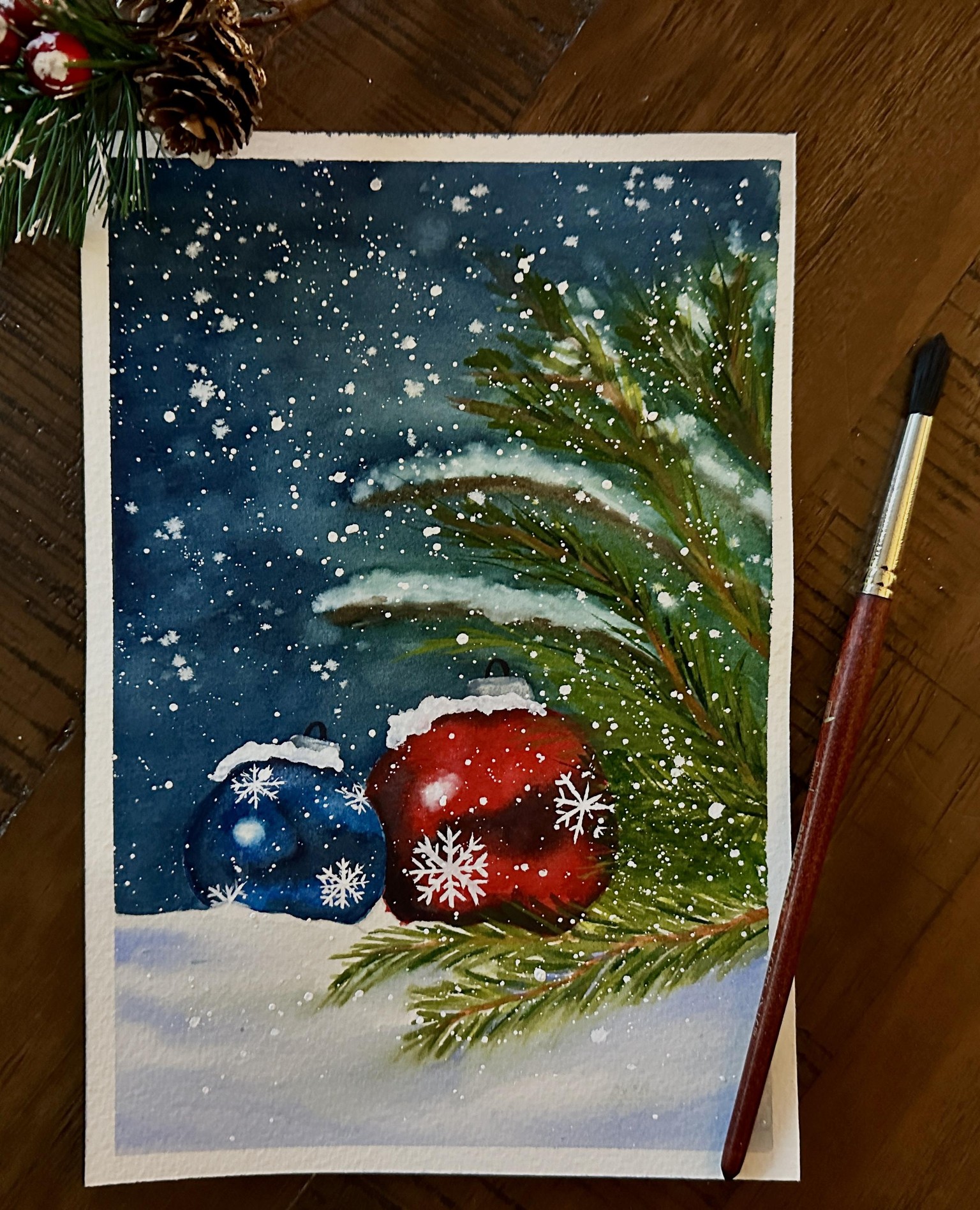 15 Festive Paintings for a Magical Christmas - image 8 - student project