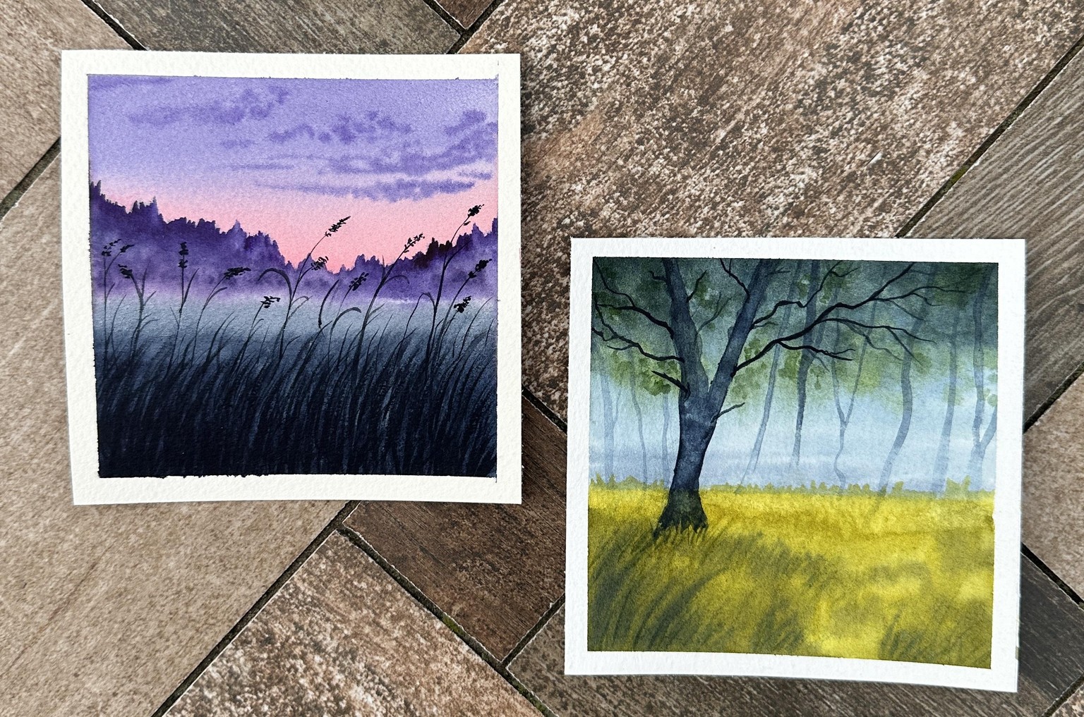 30 Days of Mini Watercolor Landscapes - image 6 - student project