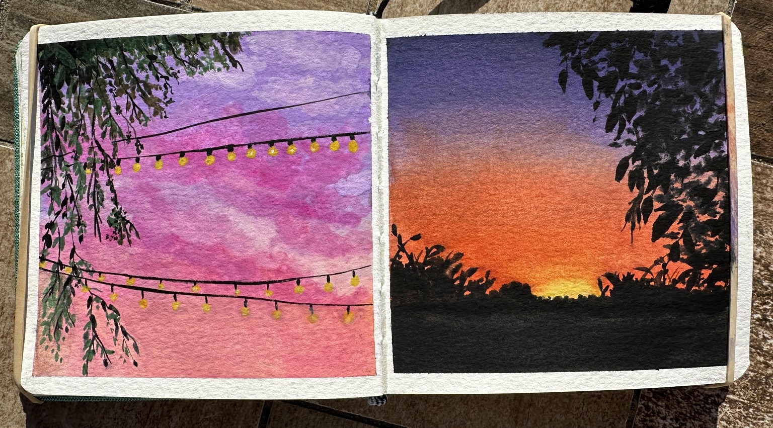 30 Gouache Landscapes w/Umashree - image 8 - student project