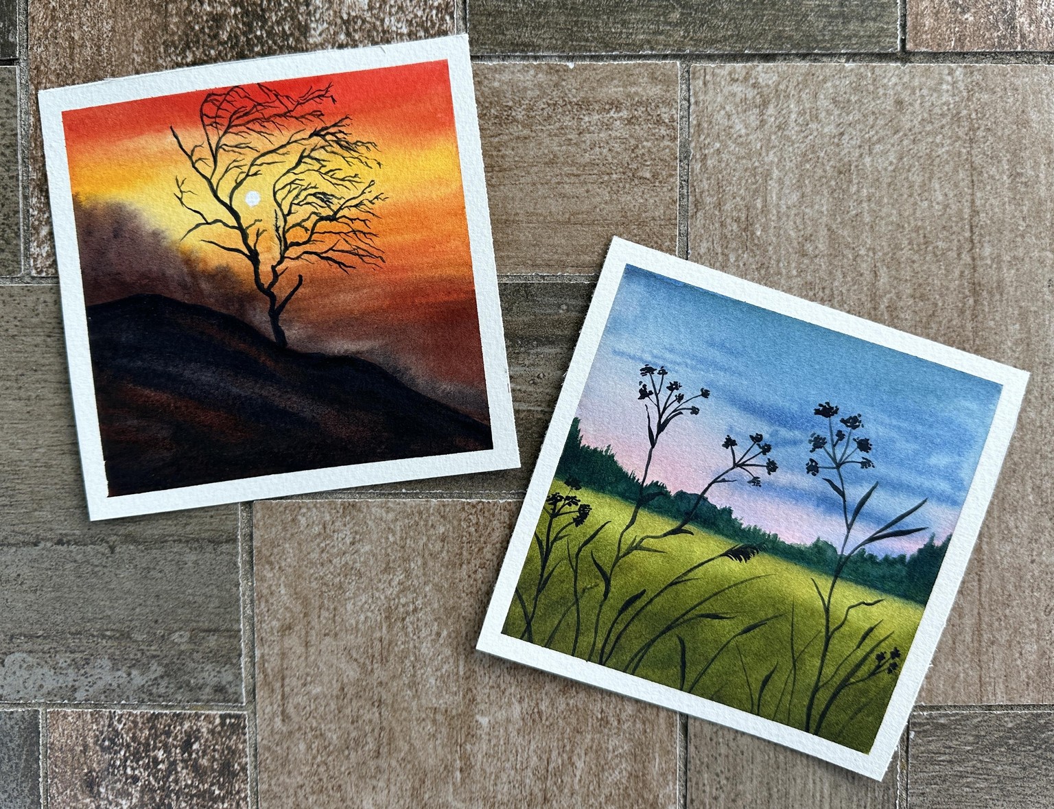 30 Days of Mini Watercolor Landscapes - image 9 - student project